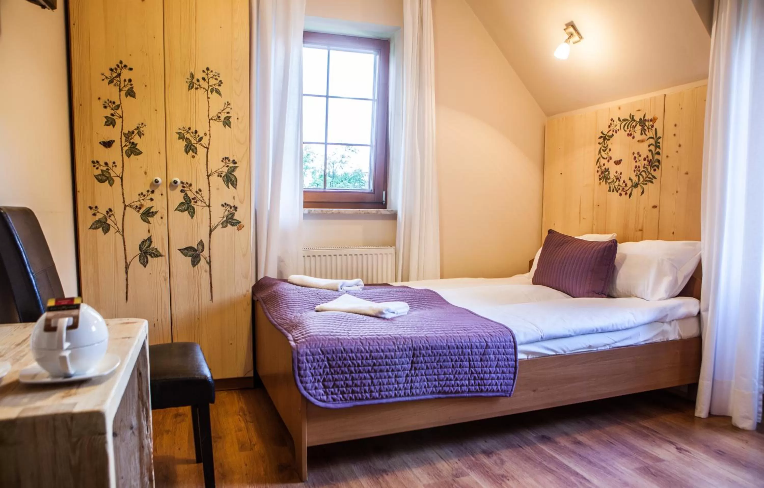 Coffee/tea facilities, Bed in Willa Pokusa