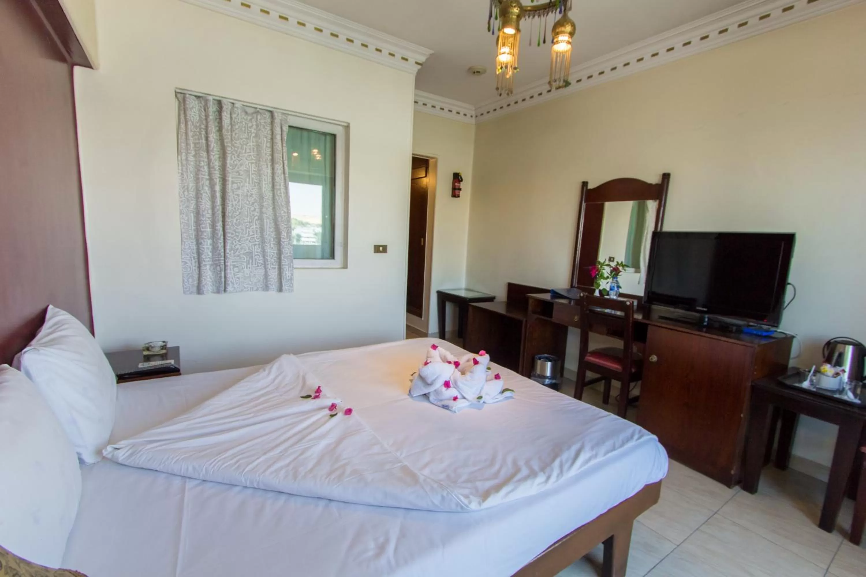 Bed in Philae Hotel Aswan