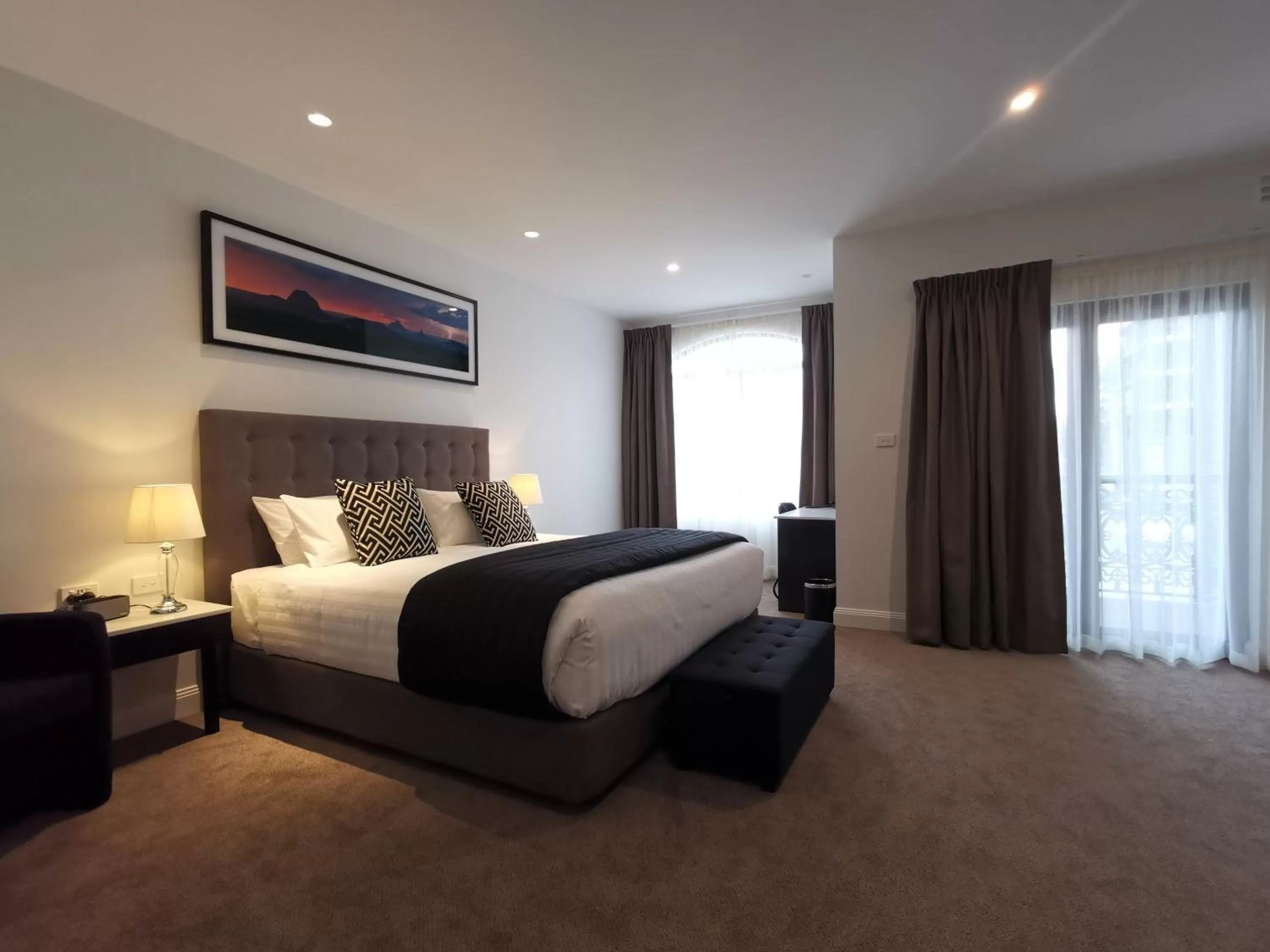 Bed in The Abbey Motel Goulburn