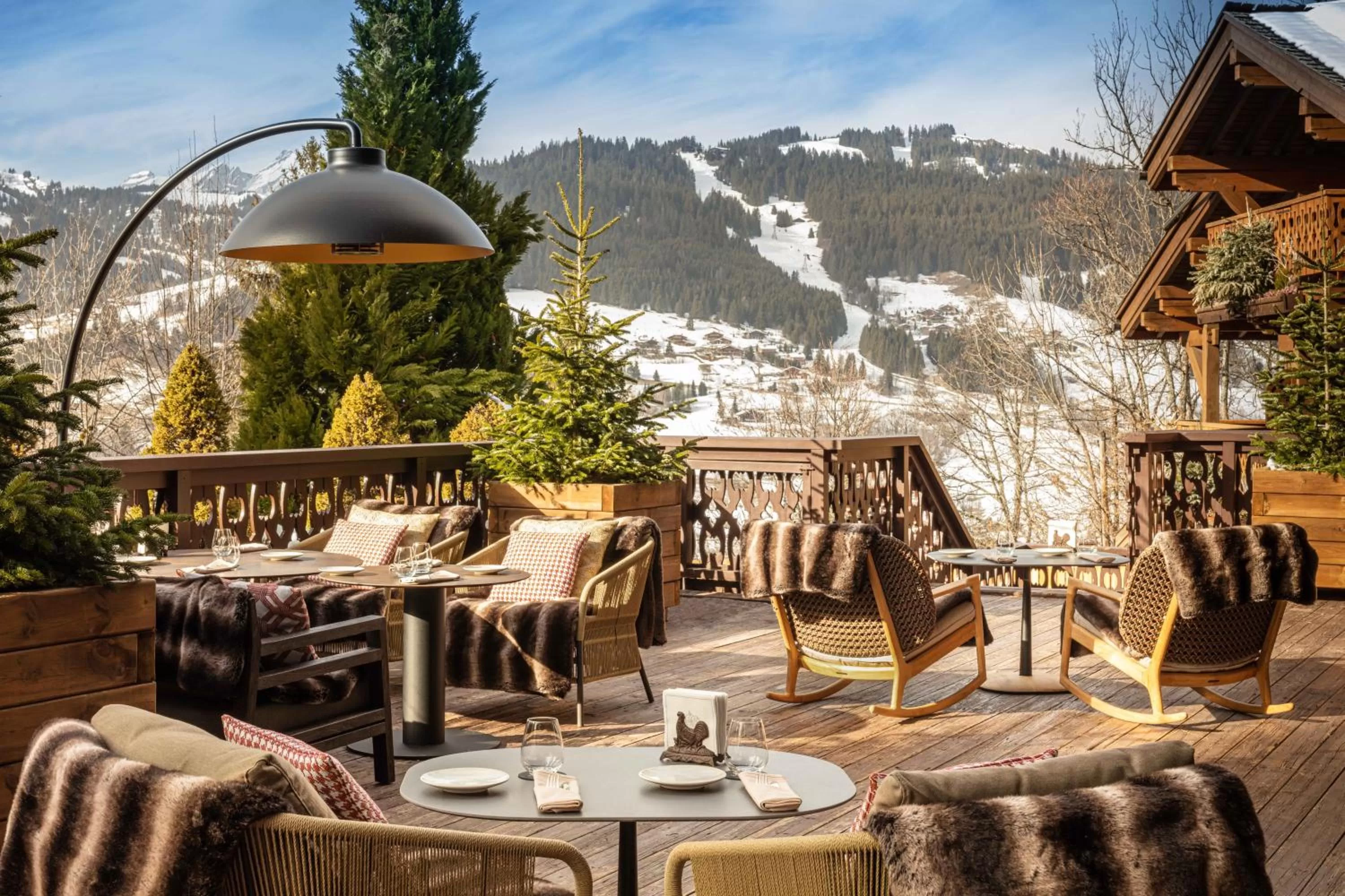 Patio in Les Chalets du Mont d'Arbois & Spa, Megève