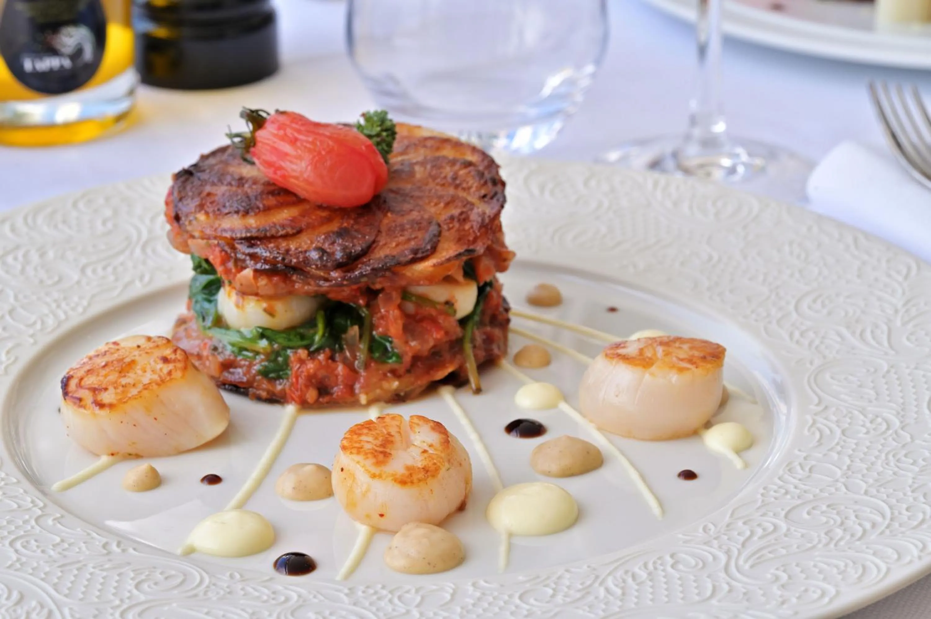 Food and drinks in Hôtel Restaurant Dolce Vita