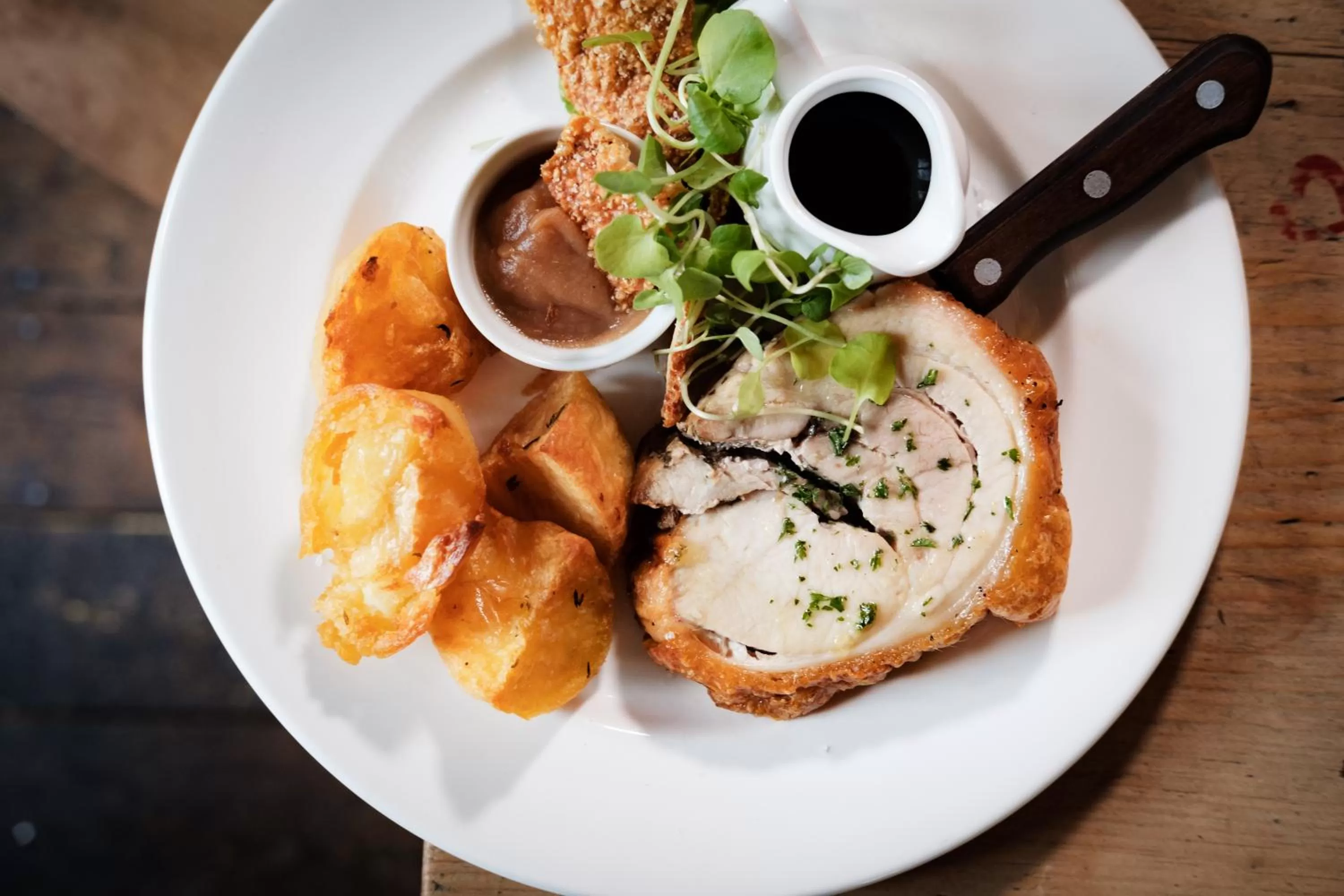 Food close-up in Bel and The Dragon-Odiham