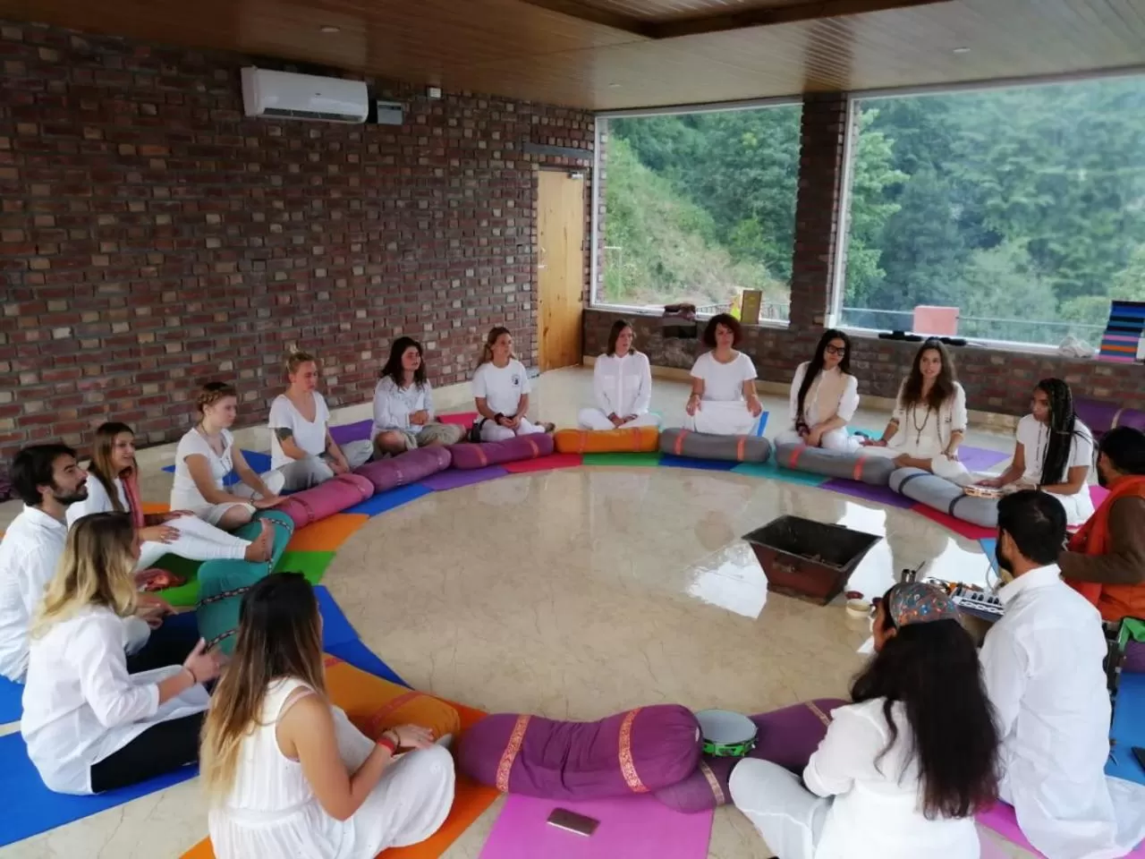 People in Hill Top Swiss Cottage