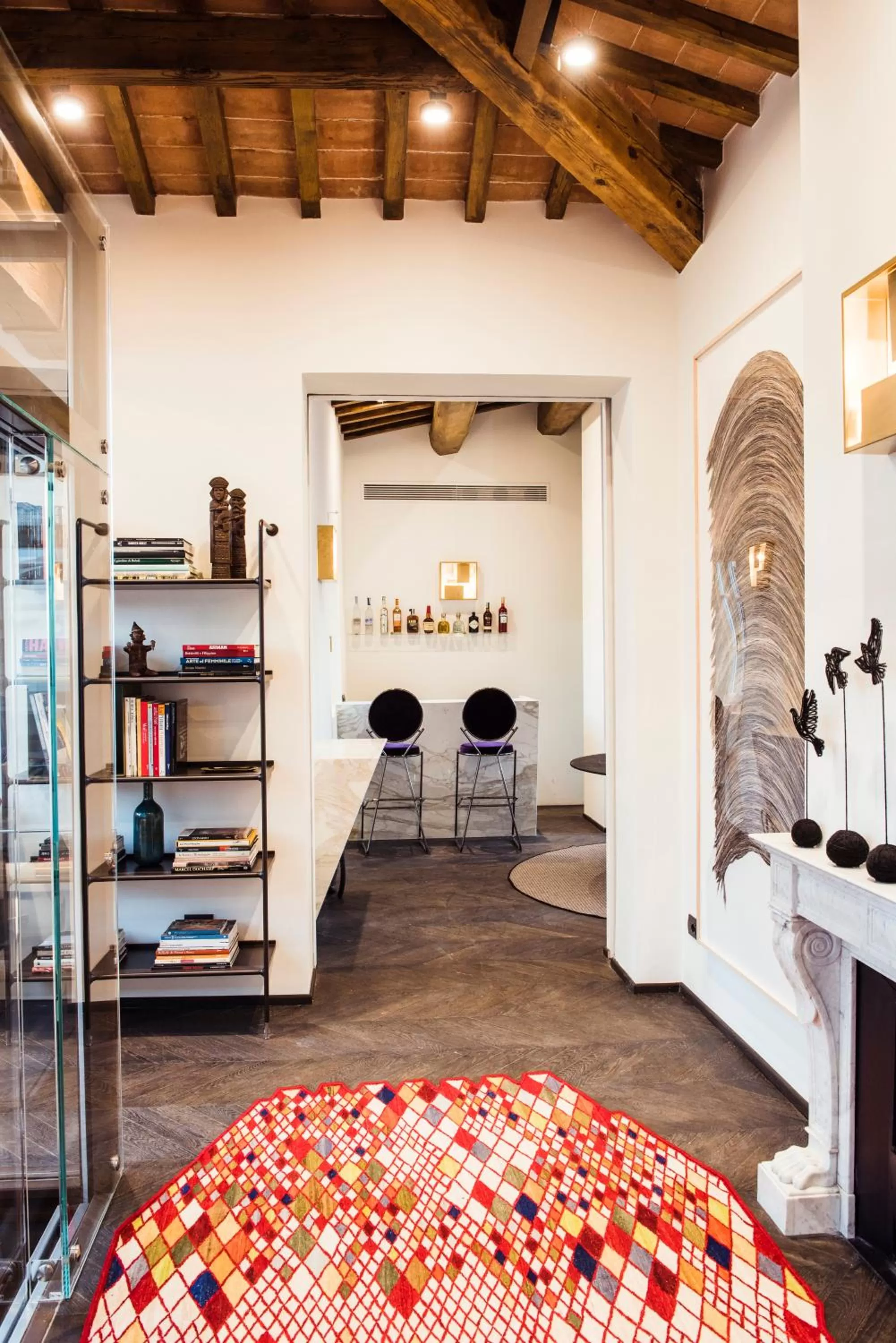 Library in Hotel Milu Florence