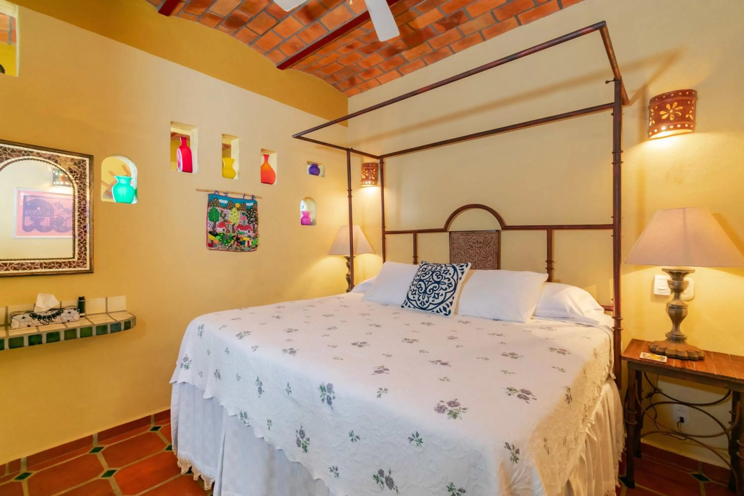 Bed in Villas Jardin Del Mar