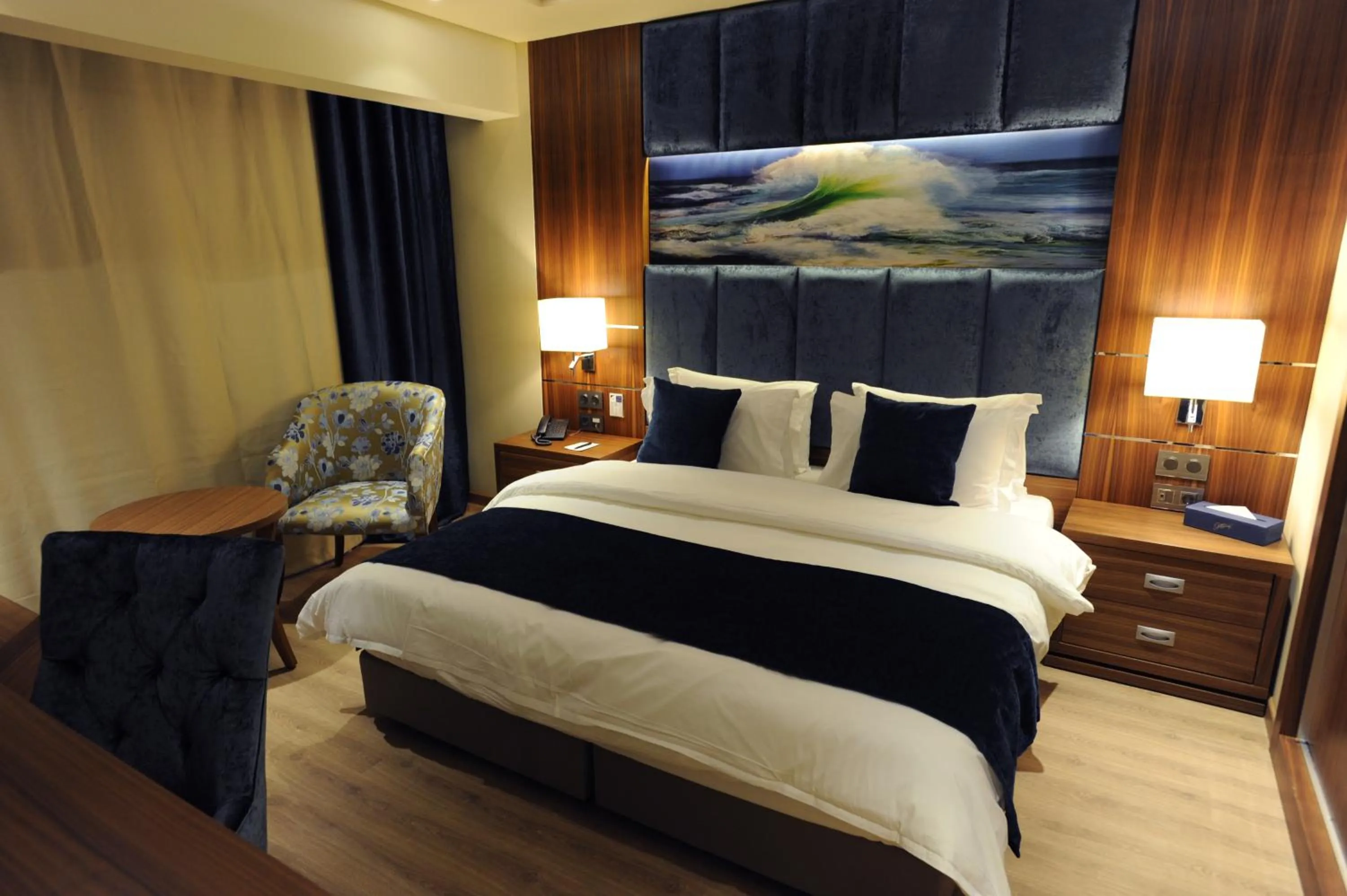 Decorative detail, Bed in Gems Hotel