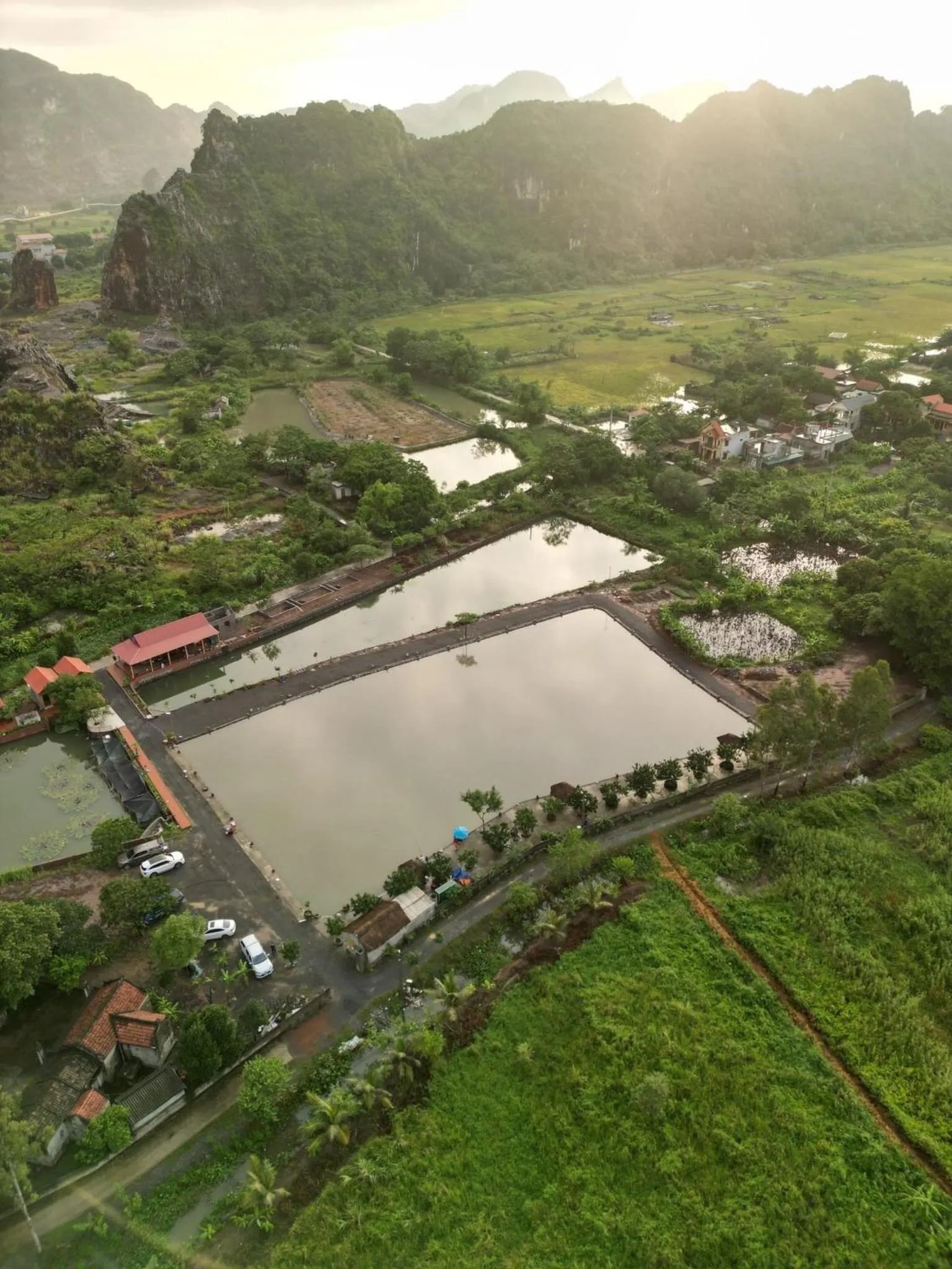 Bird's eye view in Tam Coc Cat Luong Homestay