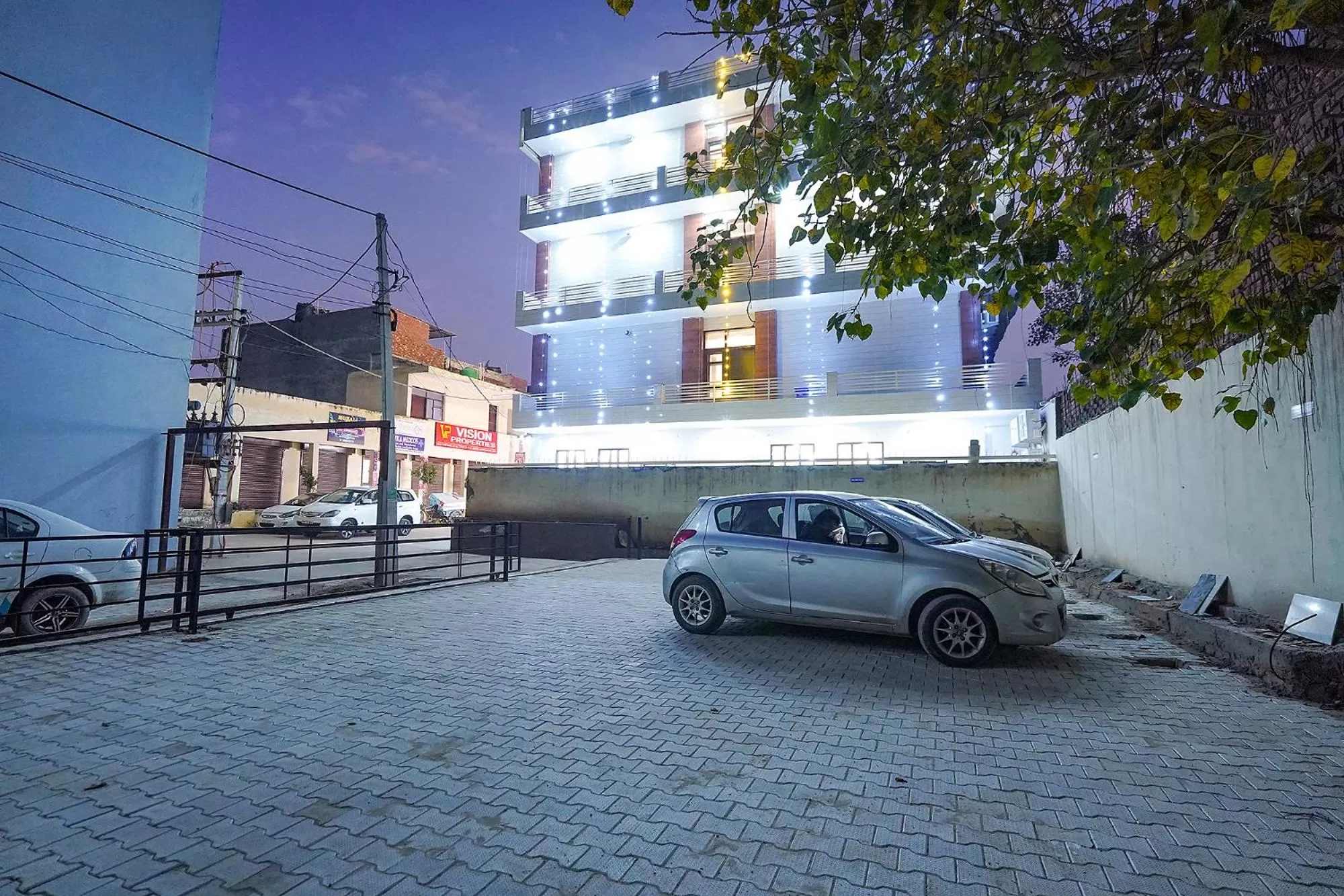 Parking, Property Building in FabHotel HC Mohali Inn