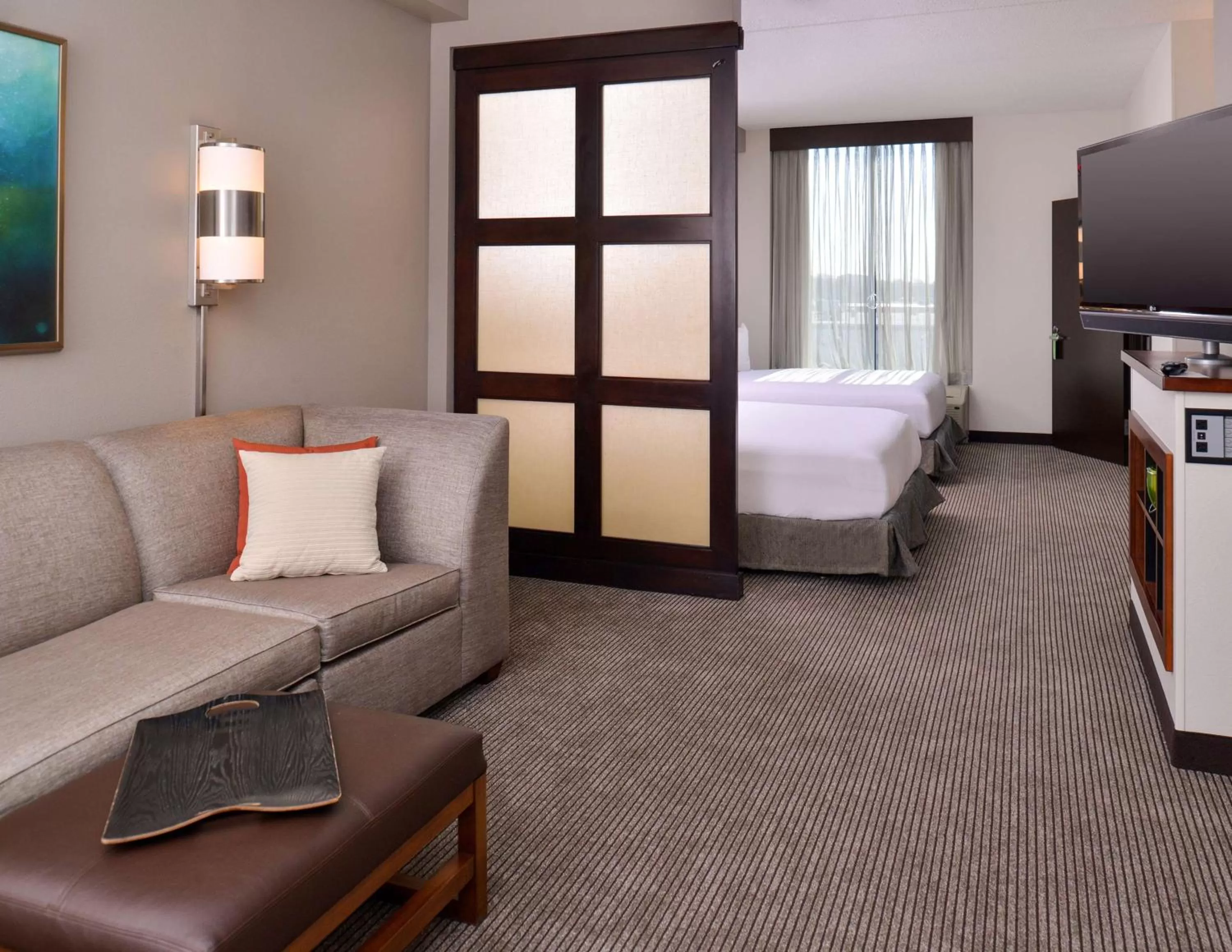 Photo of the whole room, Bed in Hyatt Place Garden City