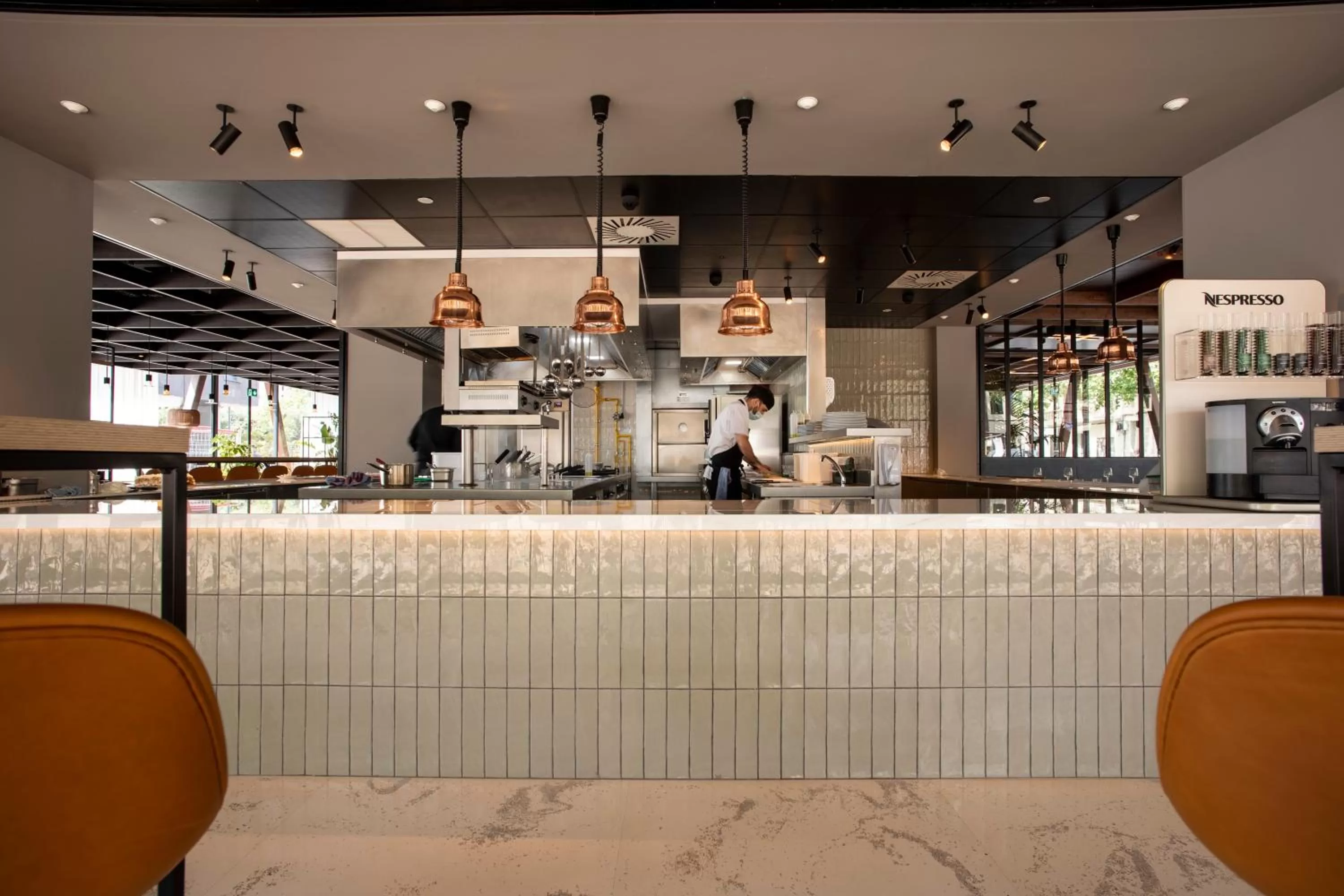 Kitchen or kitchenette in Hotel Paxton Barcelona