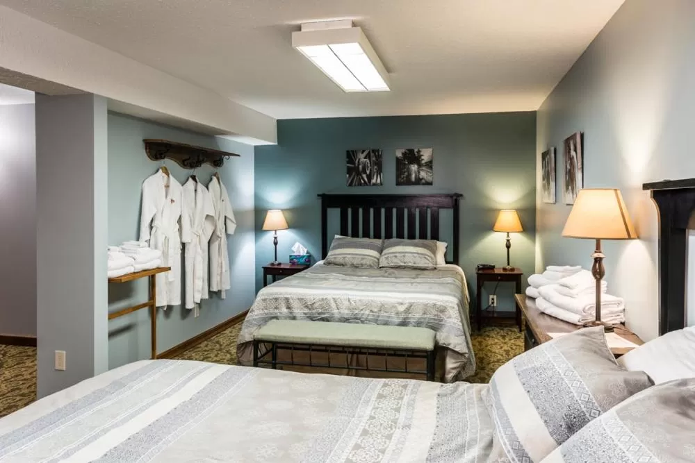 Bed in Rustlers Lodge