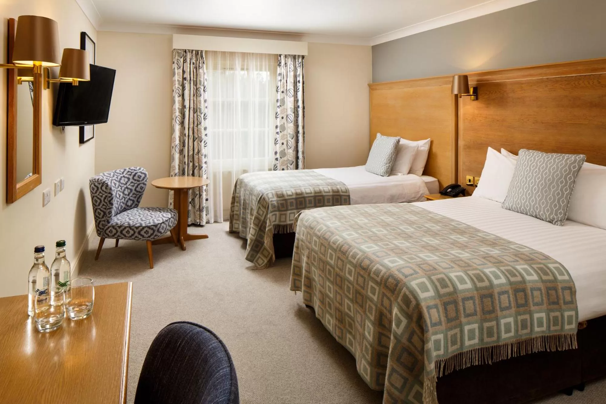 Bed in Mercure Gloucester Bowden Hall Hotel