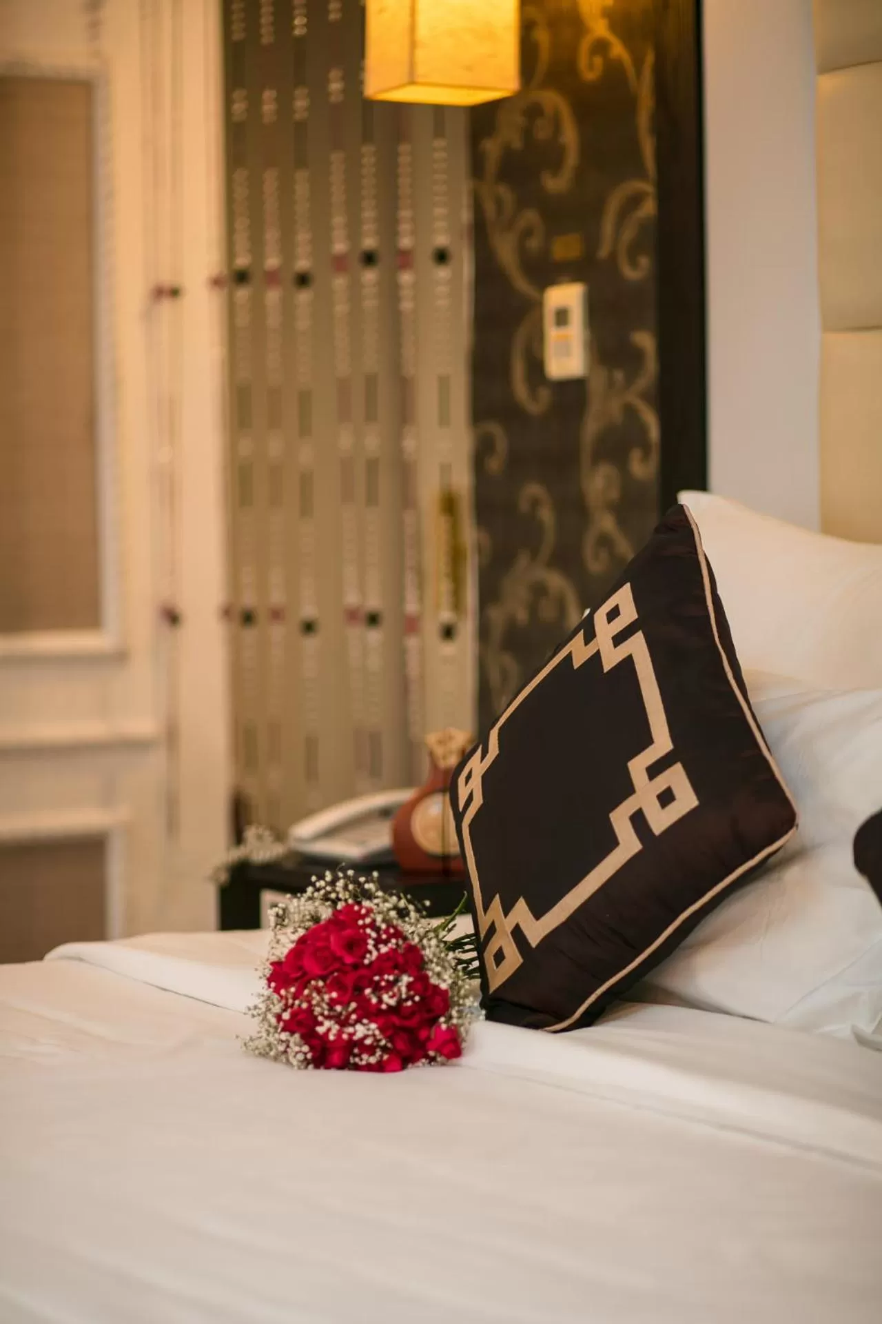 Living room, Bed in Hanoi Emotion Hotel