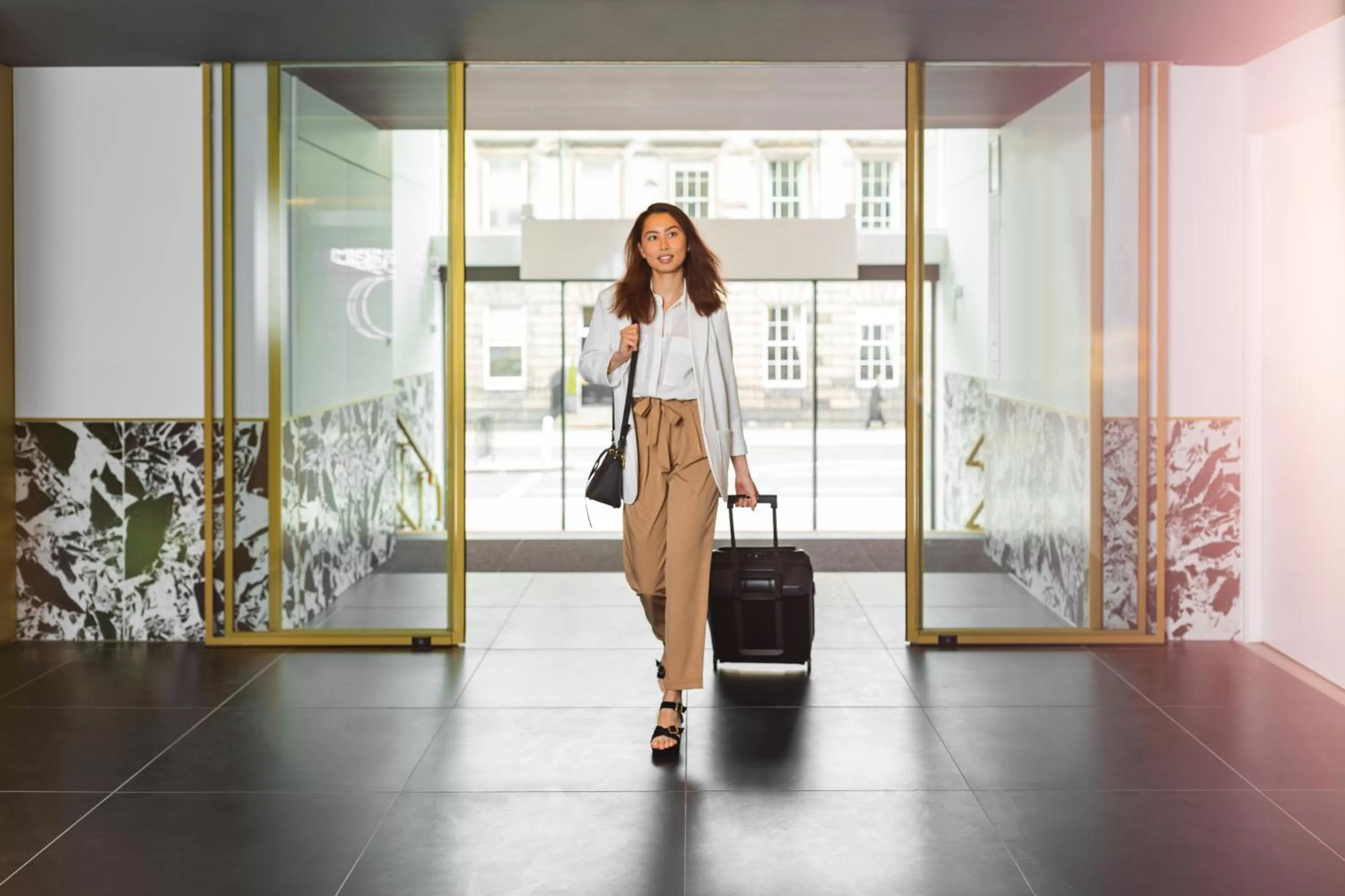 Facade/entrance in YOTEL Edinburgh