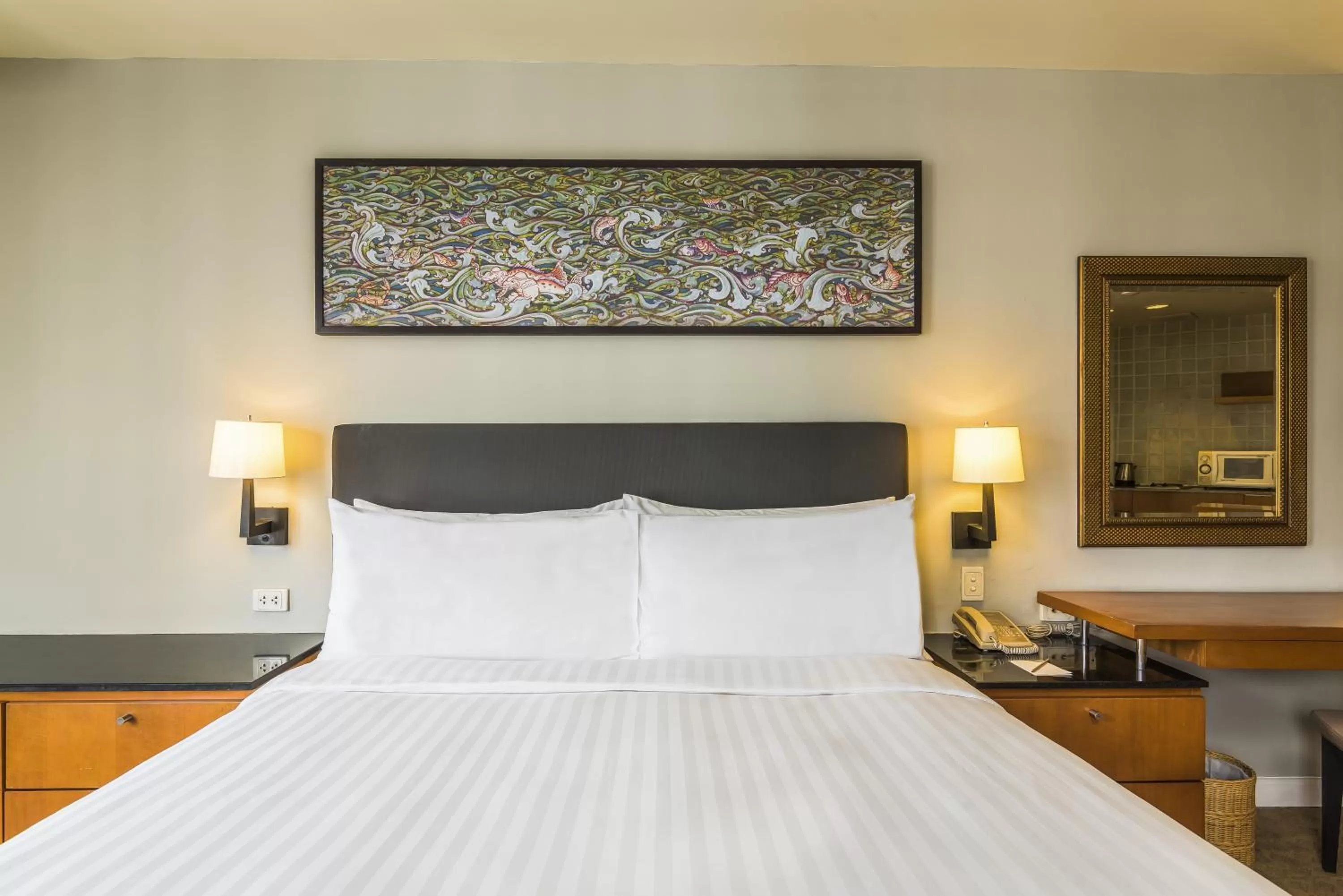 Bed in Chatrium Sathon Bangkok