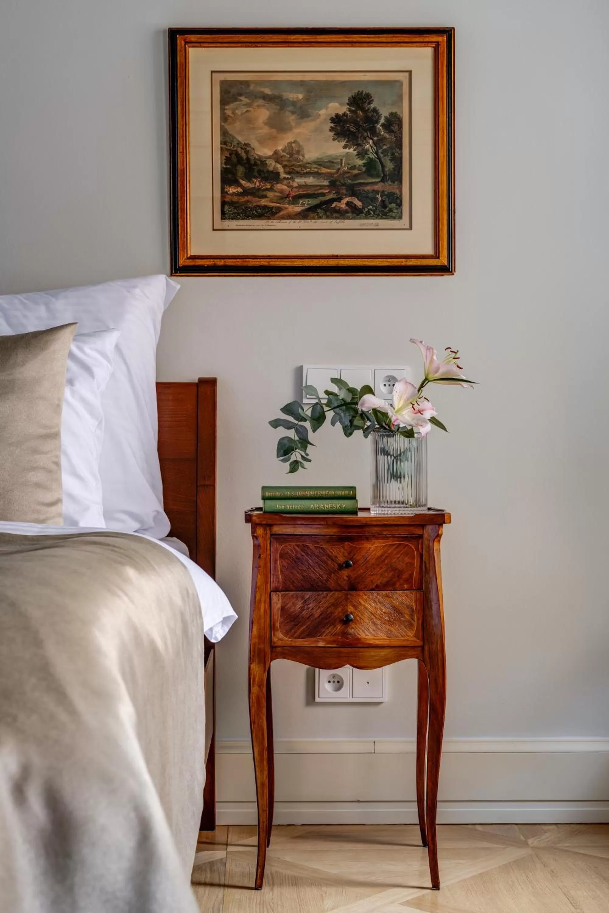 Bed in Hotel Nerudova 211