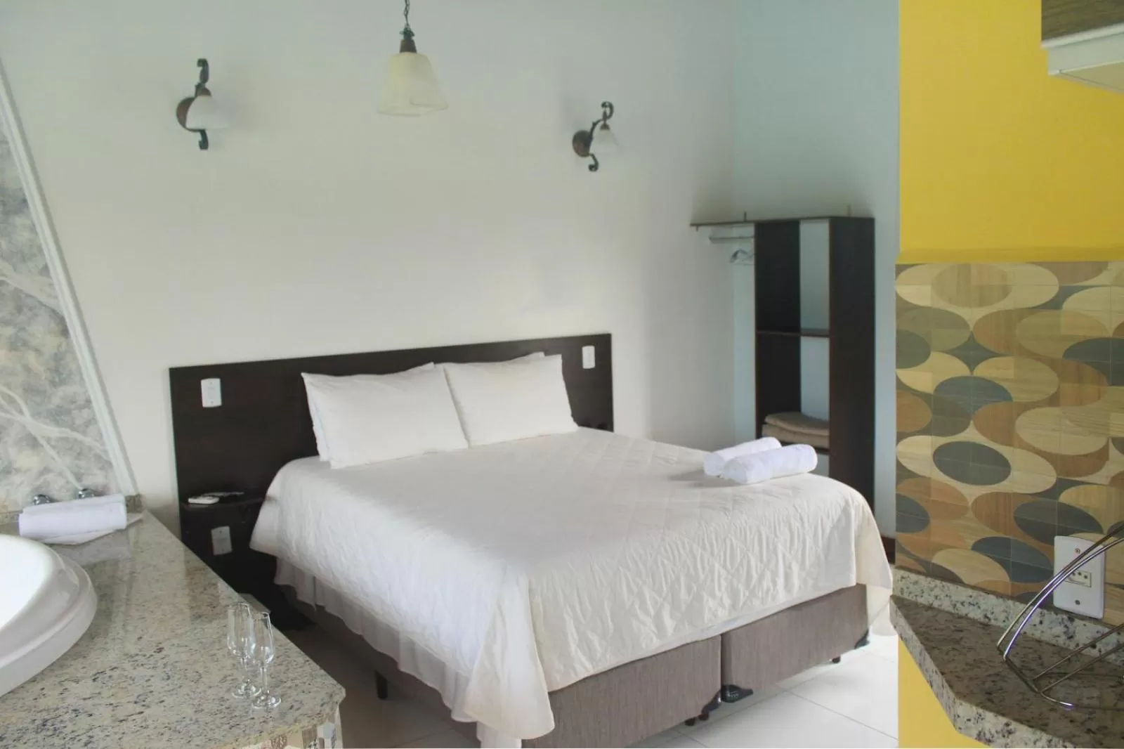 Bed in Pousada Ilha da Magia