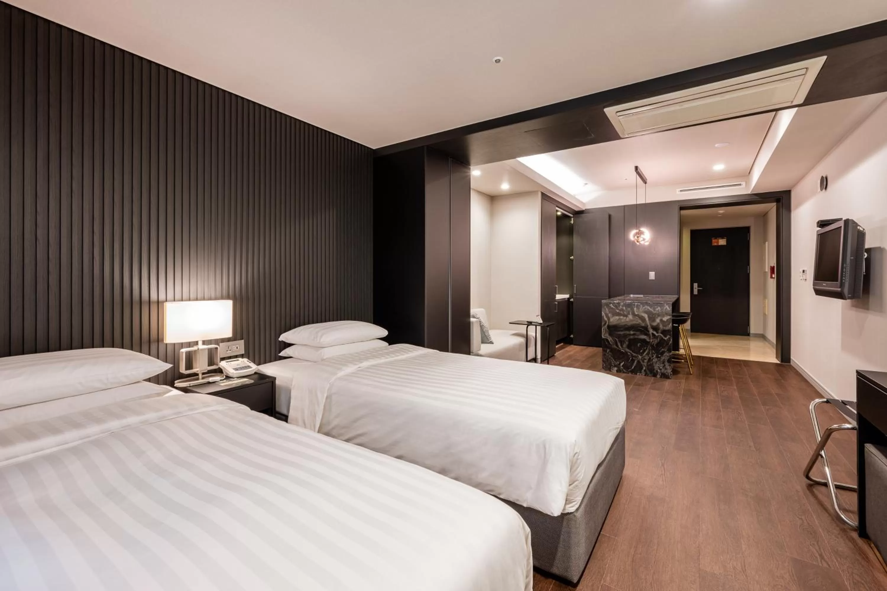 Bed in Haeundae Centum Hotel