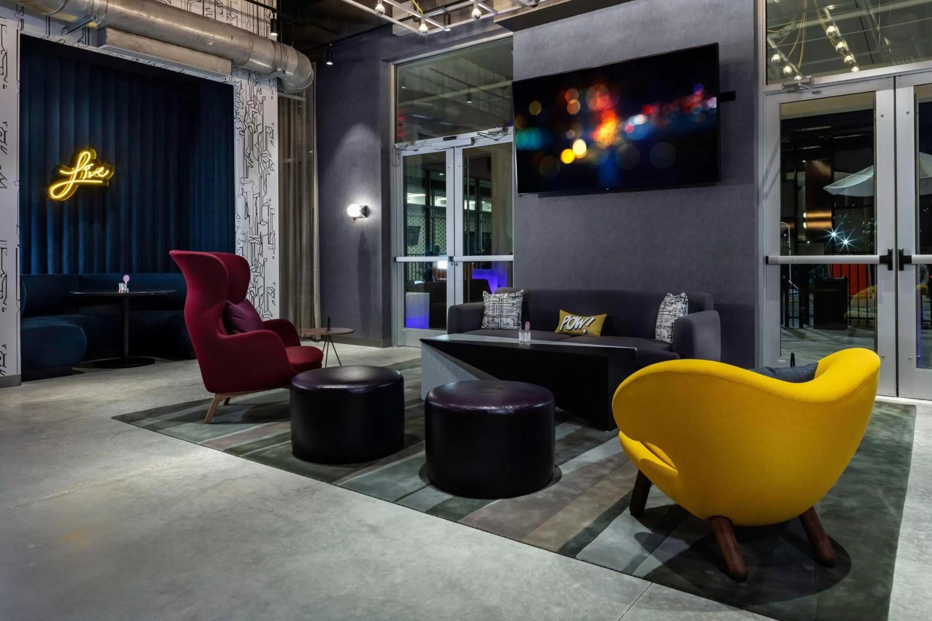 Lounge or bar in Aloft Orlando Lake Buena Vista