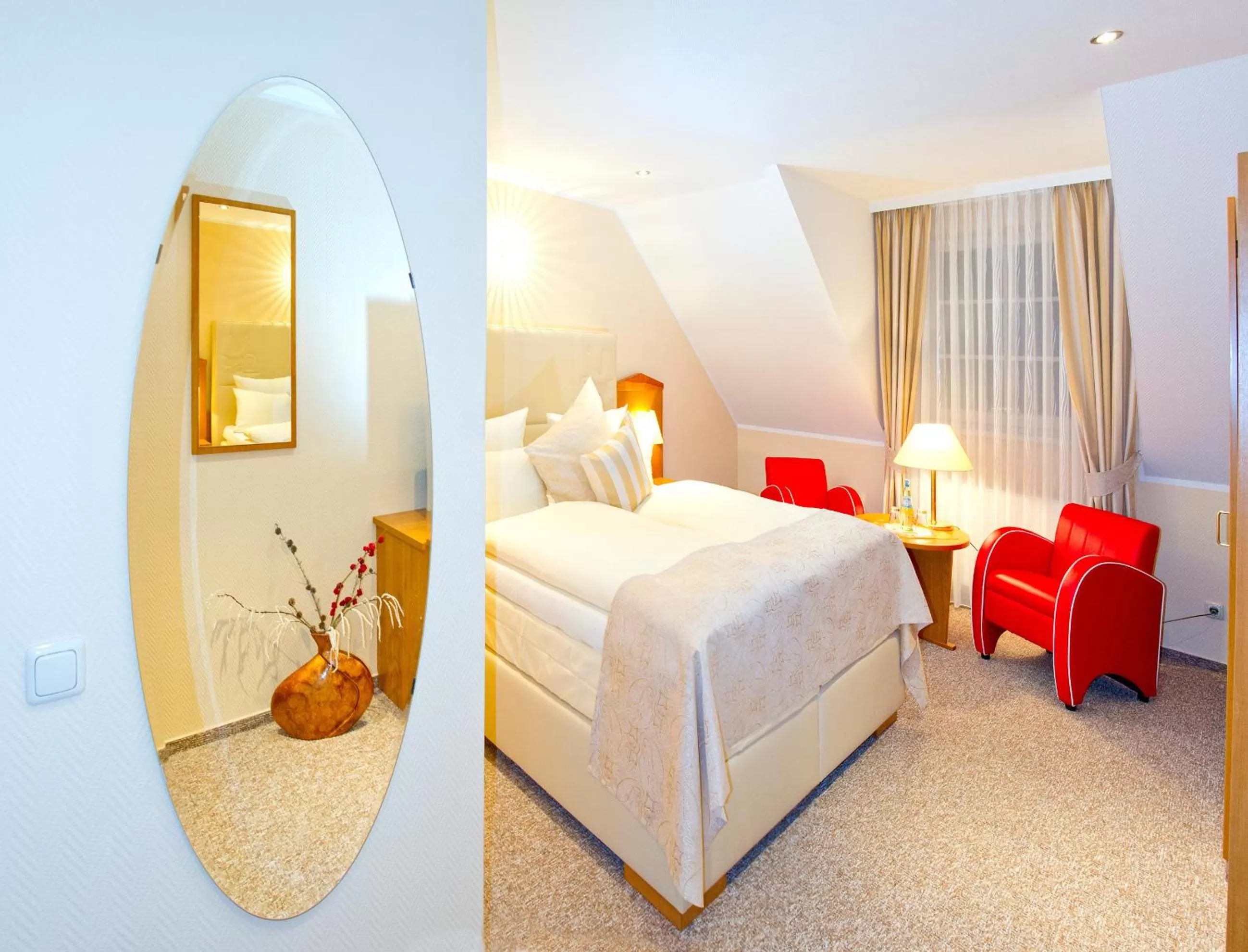 Bed in Hotel Auerhahn