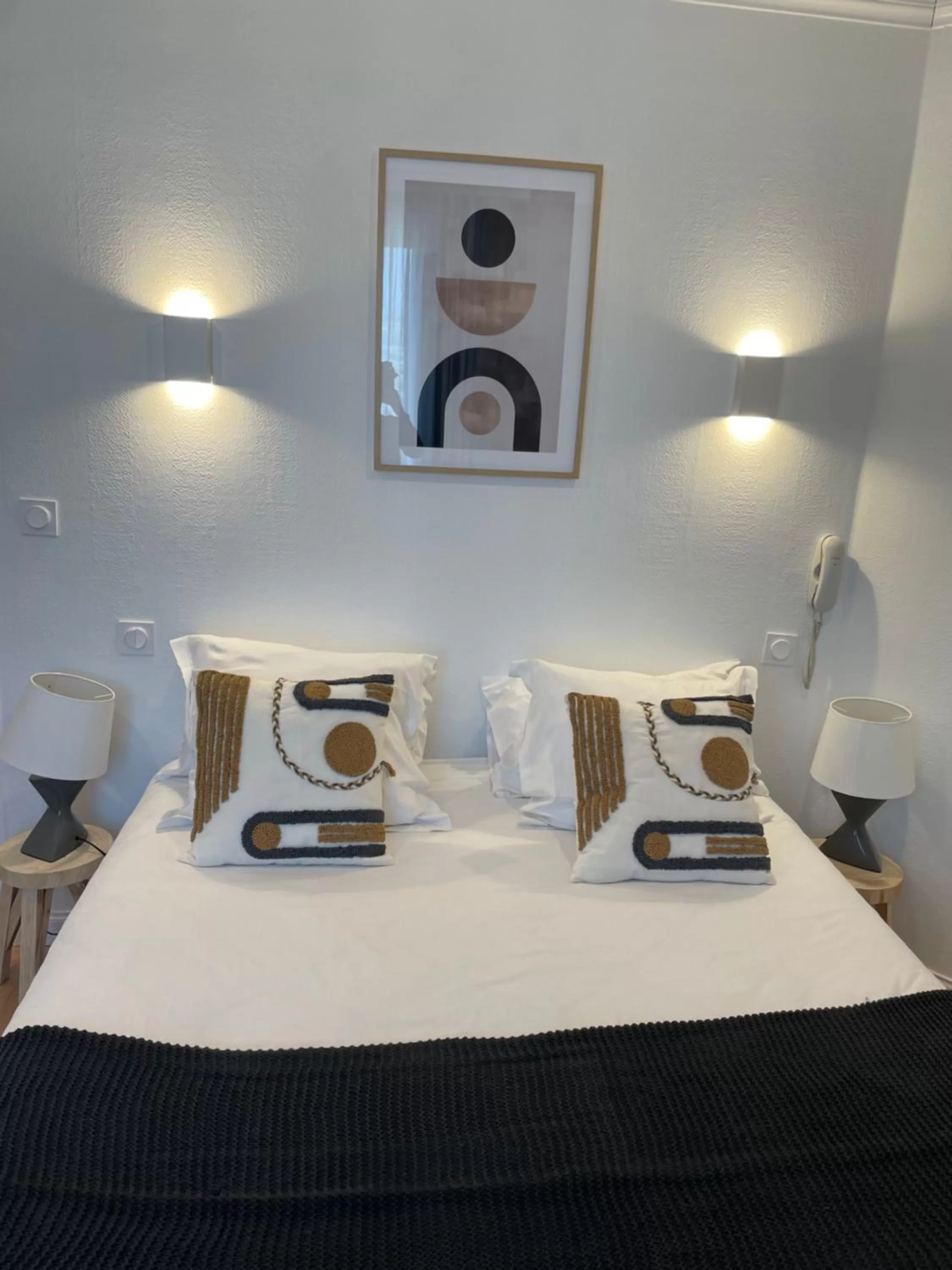 Bed in Hôtel Porte Mars Reims Gare Centre Arena