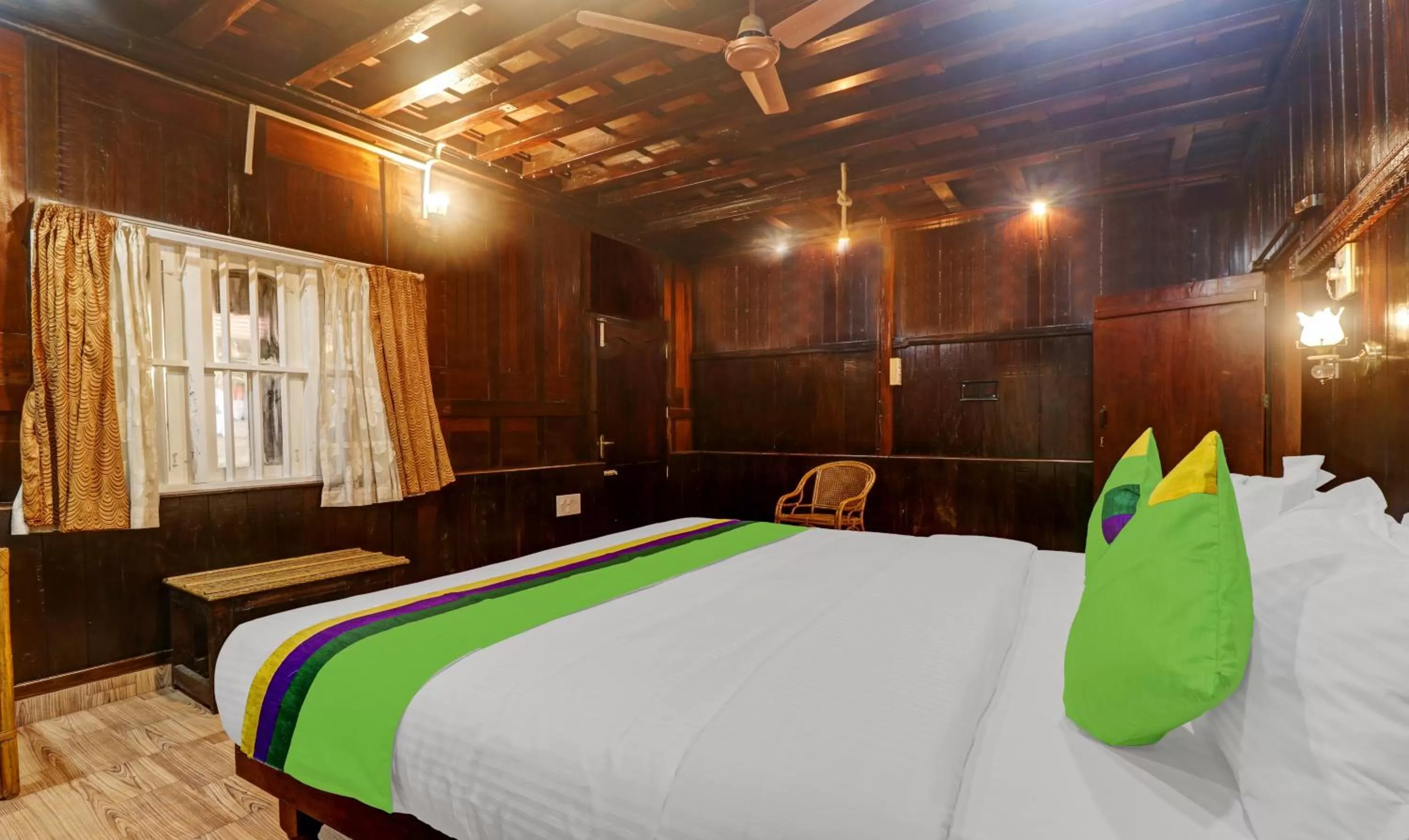 Bed in Treebo Trend God'S Own Country Ayurveda Resorts