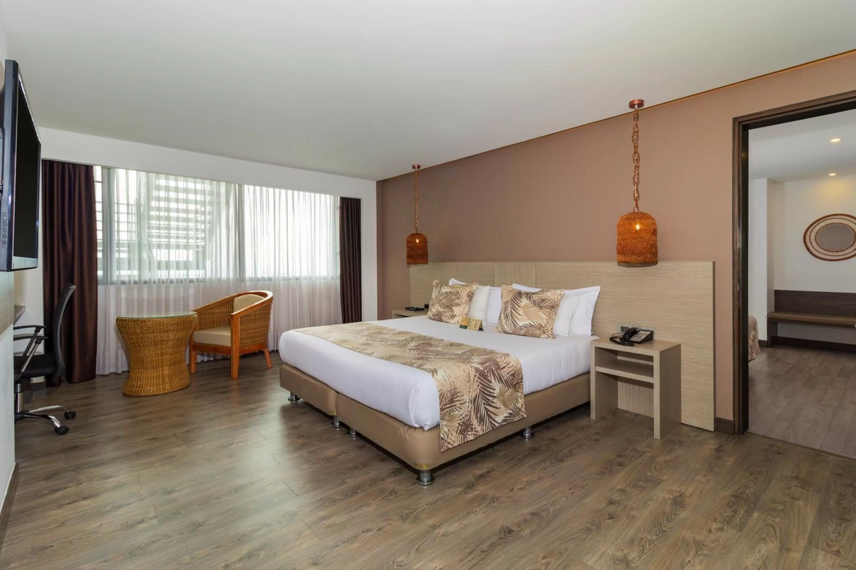 Bed in Hotel Mocawa Plaza Armenia