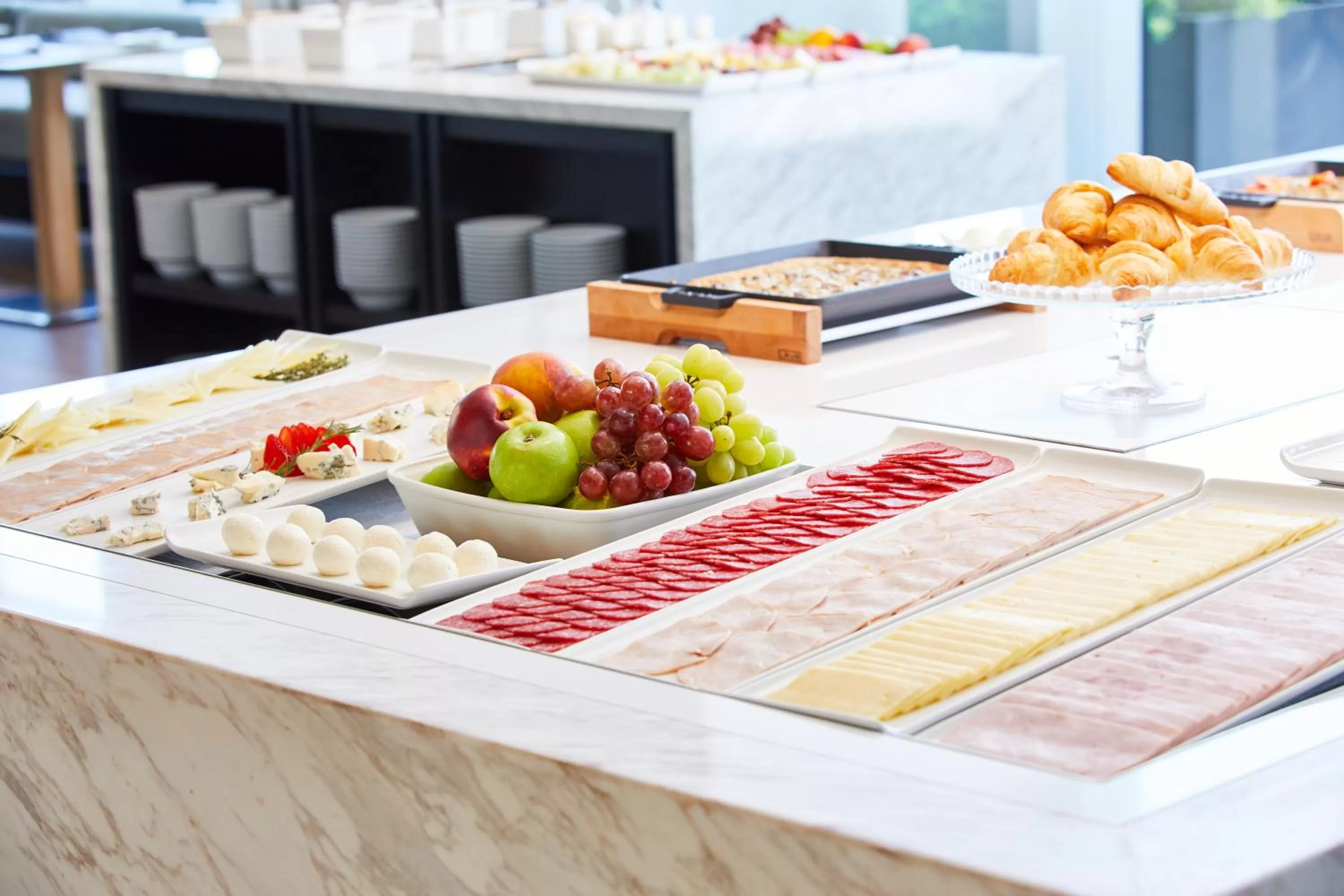 Buffet breakfast in AC Hotel by Marriott Santiago Cenco Costanera
