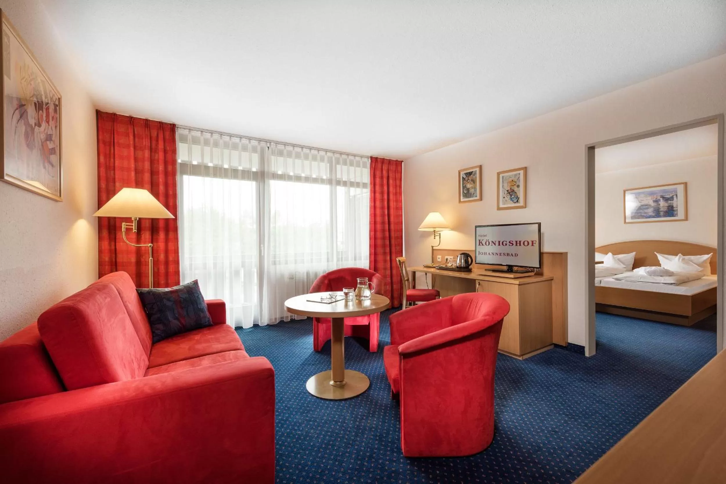 Bed in Johannesbad Hotel Königshof