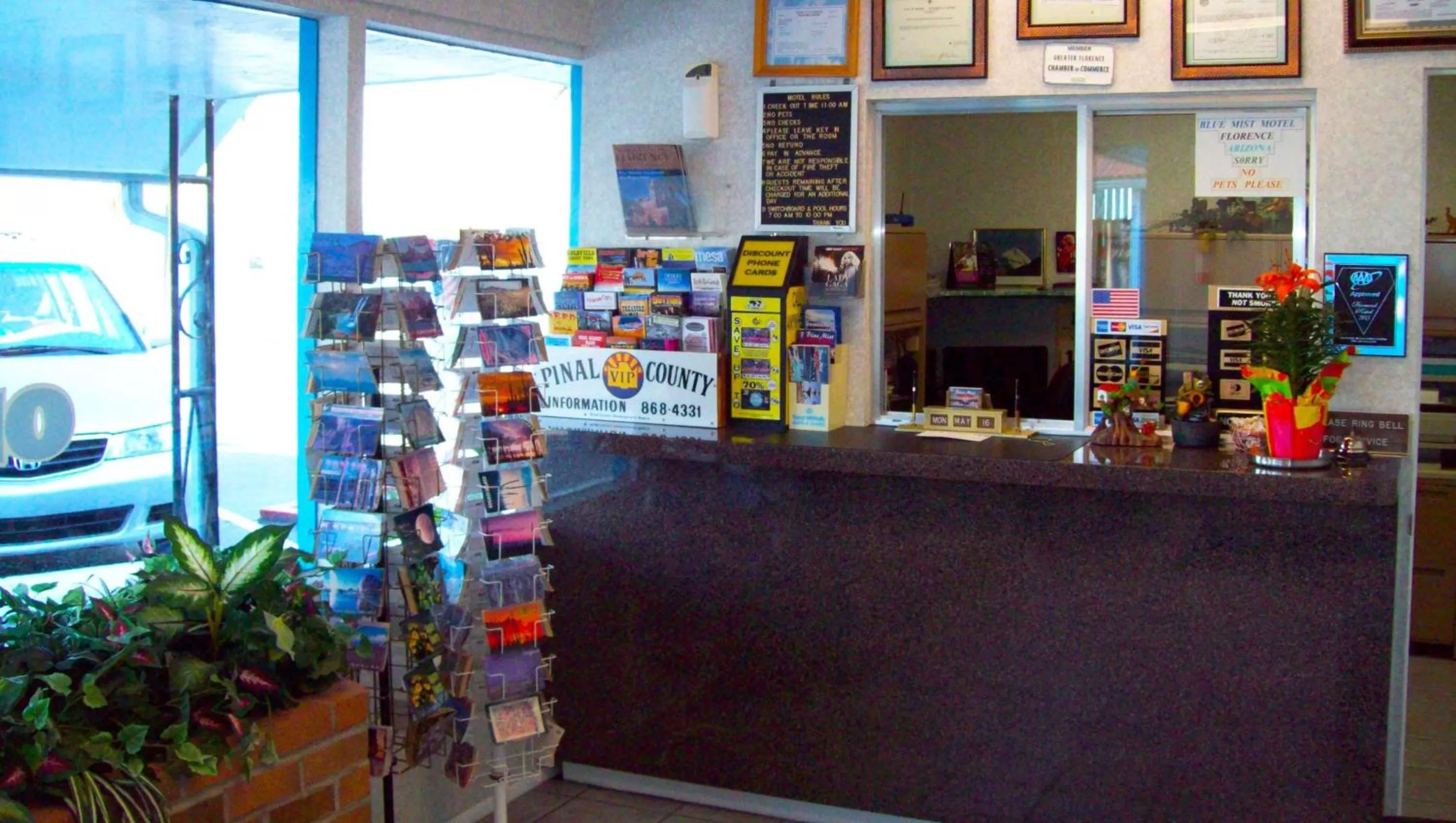 Lobby or reception in Blue Mist Motel Florence