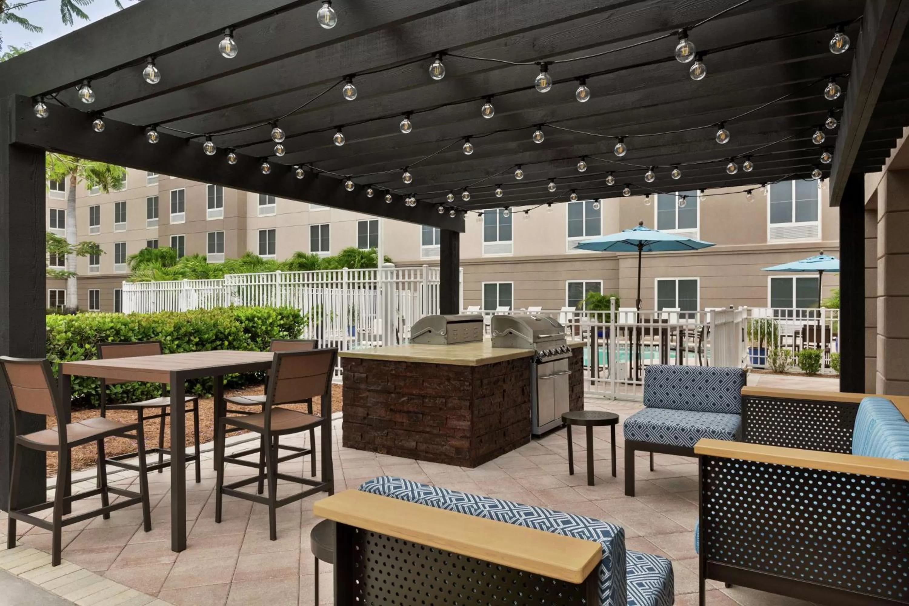 Patio in Homewood Suites Fort Myers Airport - FGCU