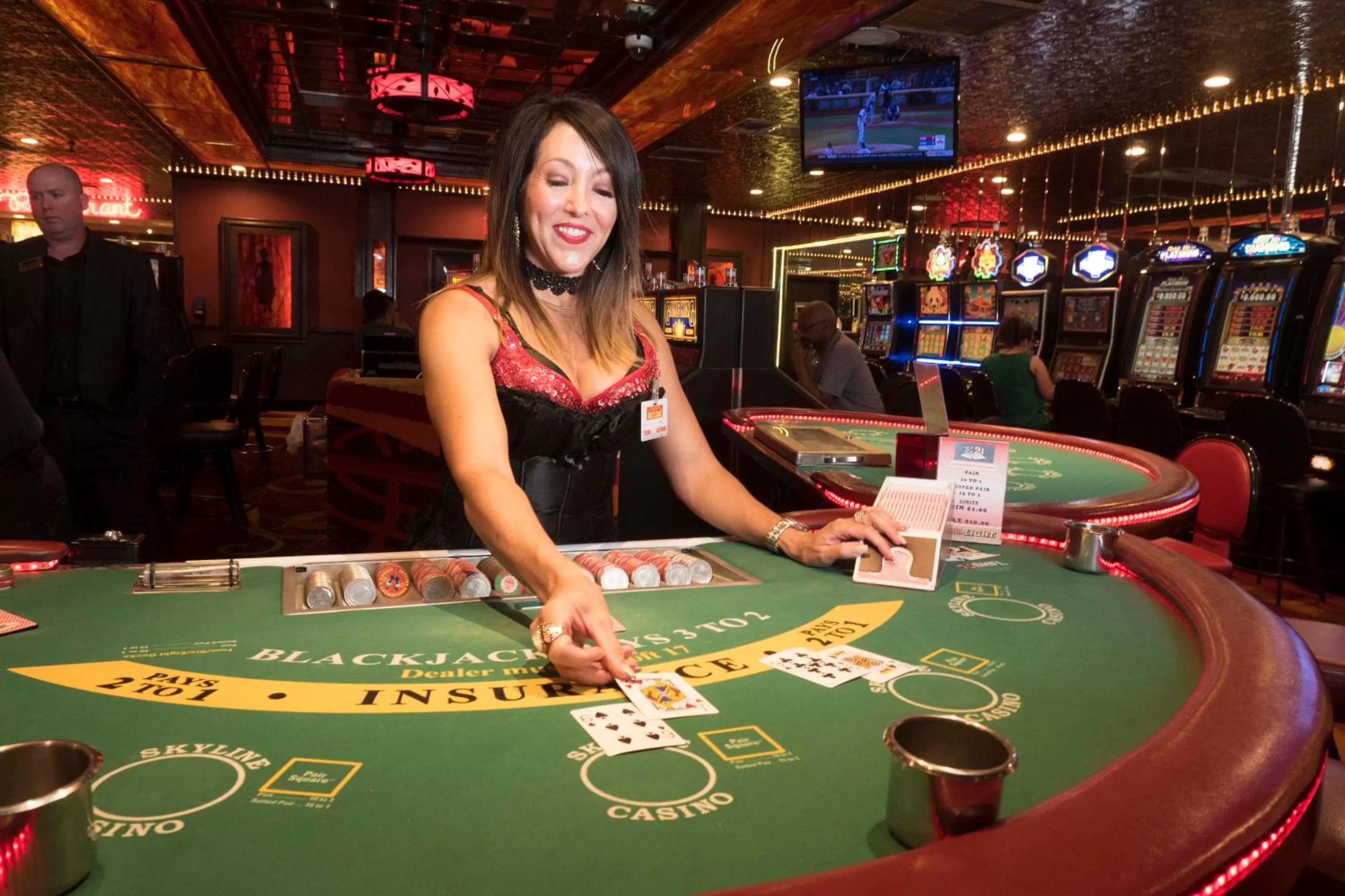 Staff in Skyline Hotel and Casino