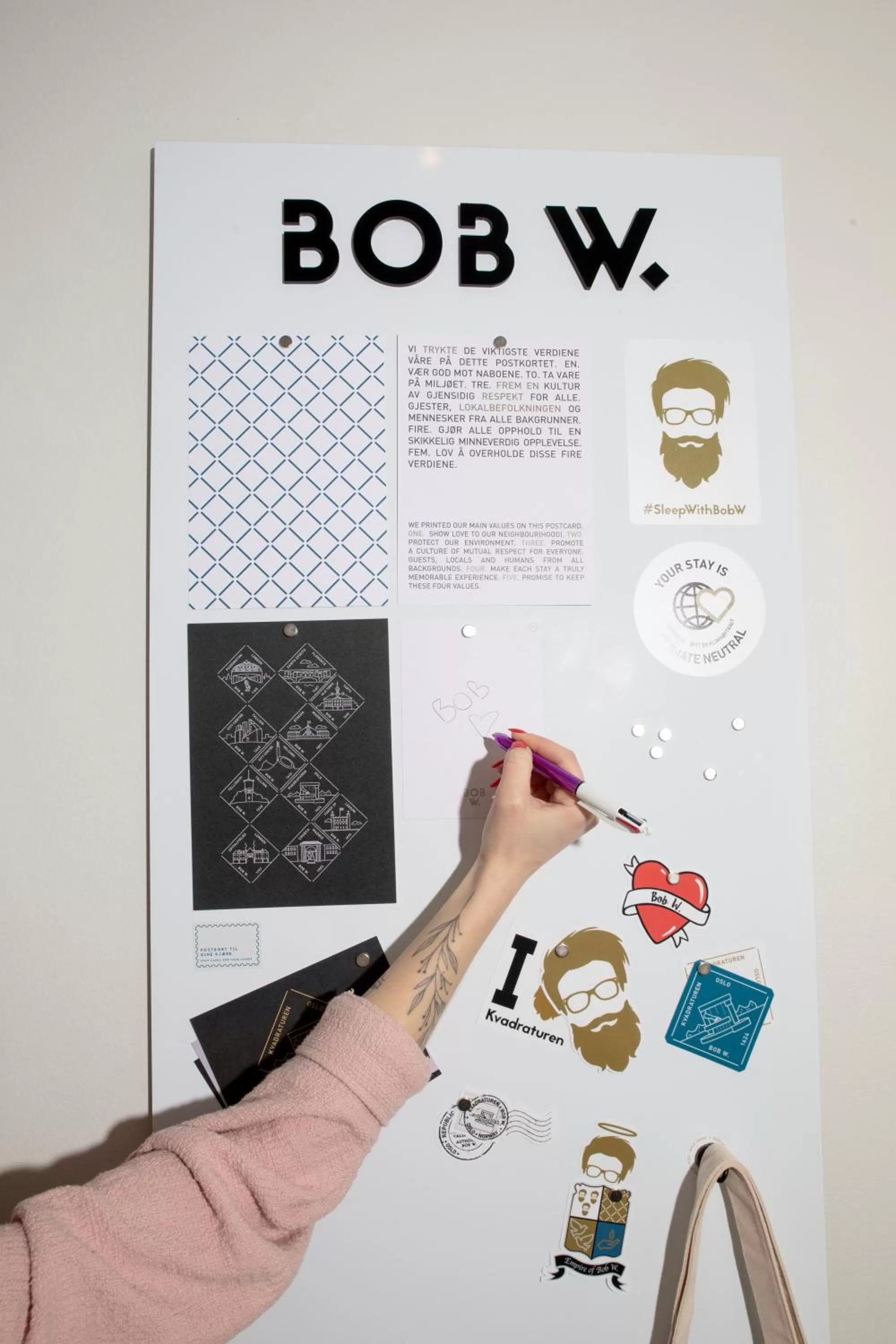 Decorative detail in Bob W Oslo Sentralen