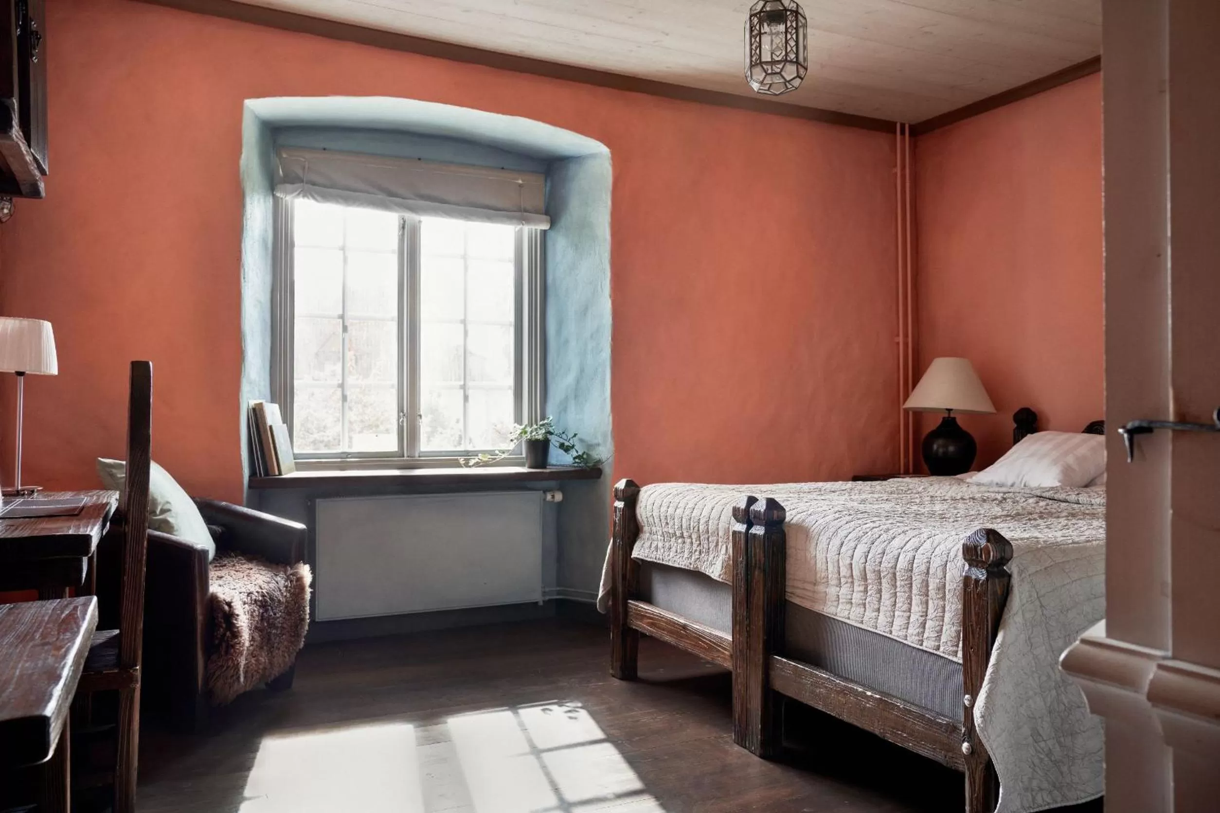 Photo of the whole room, Bed in Hotel Helgeand Wisby