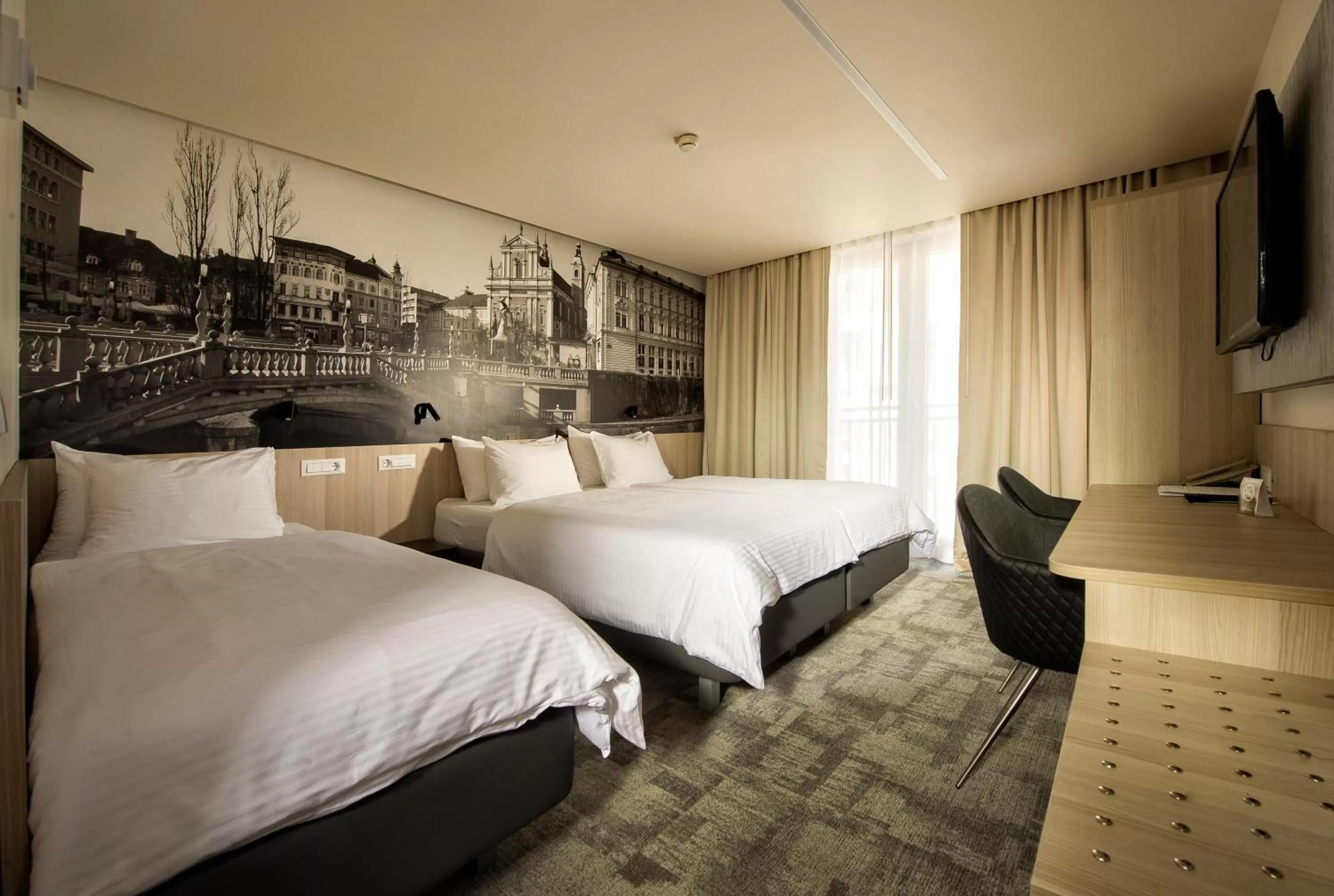 Bed in City Hotel Ljubljana