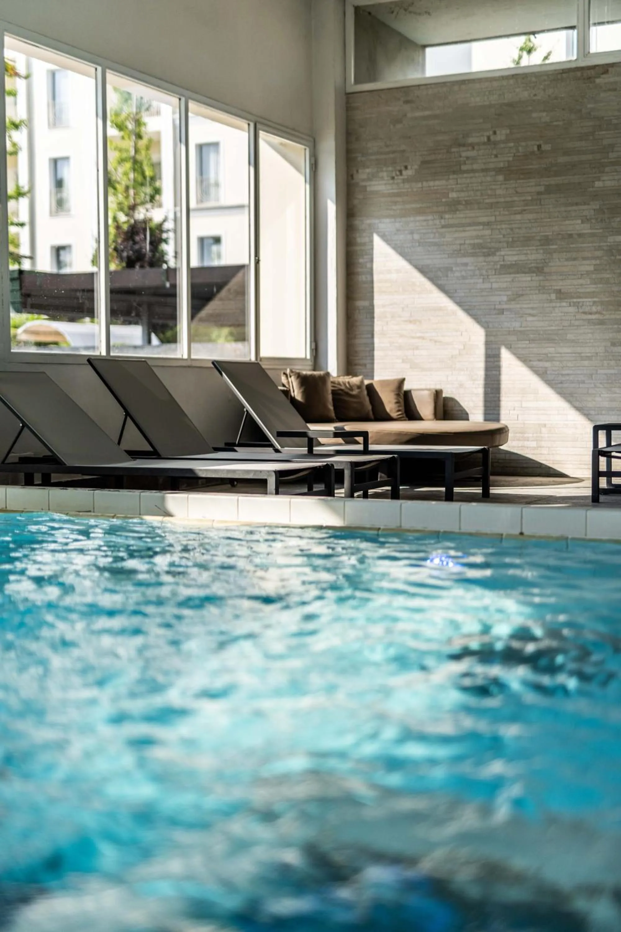 Pool view in Hotel Terme Milano