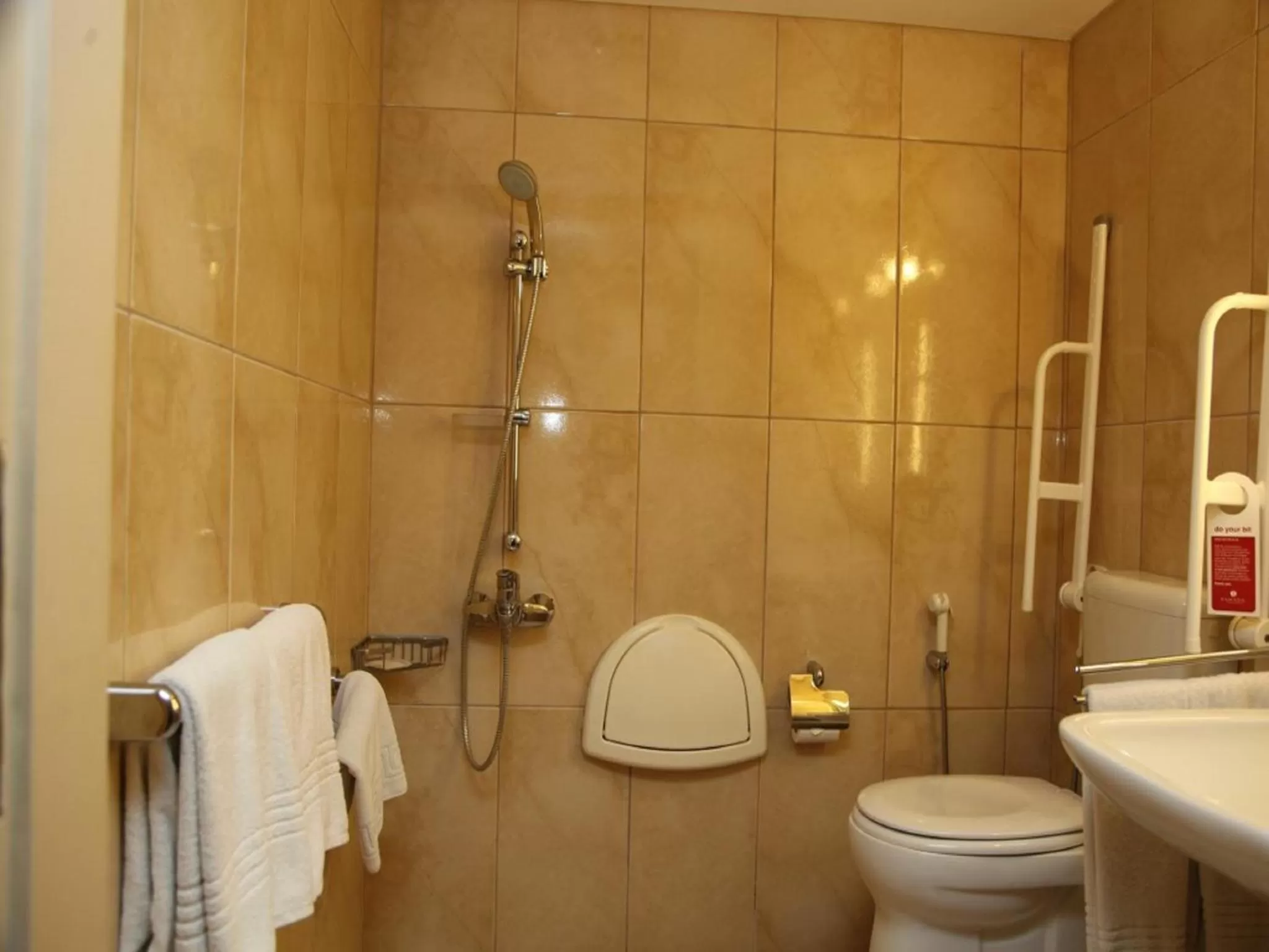 Shower in Ramada by Wyndham Downtown Beirut