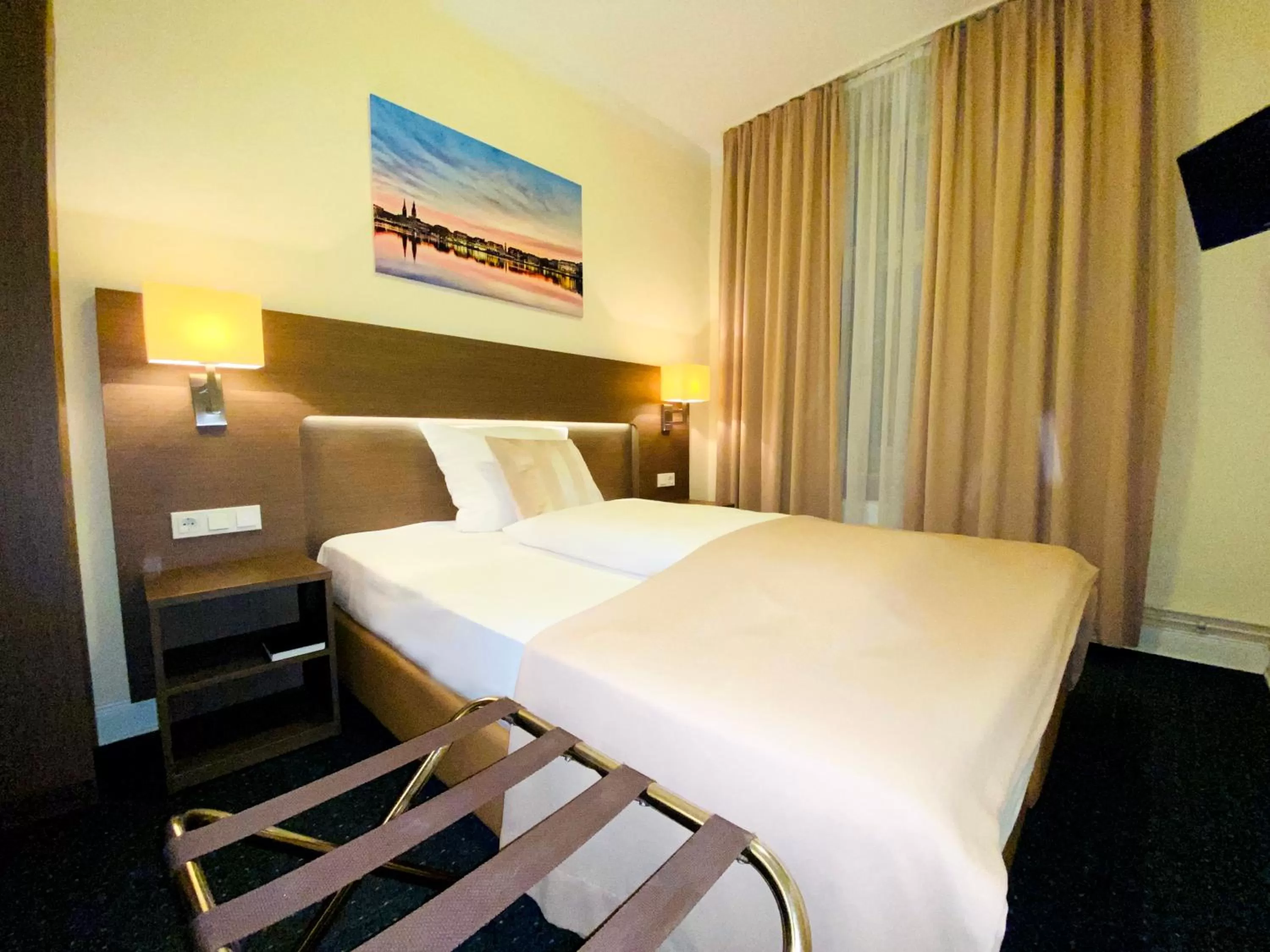 Bed in Hotel Hansehof