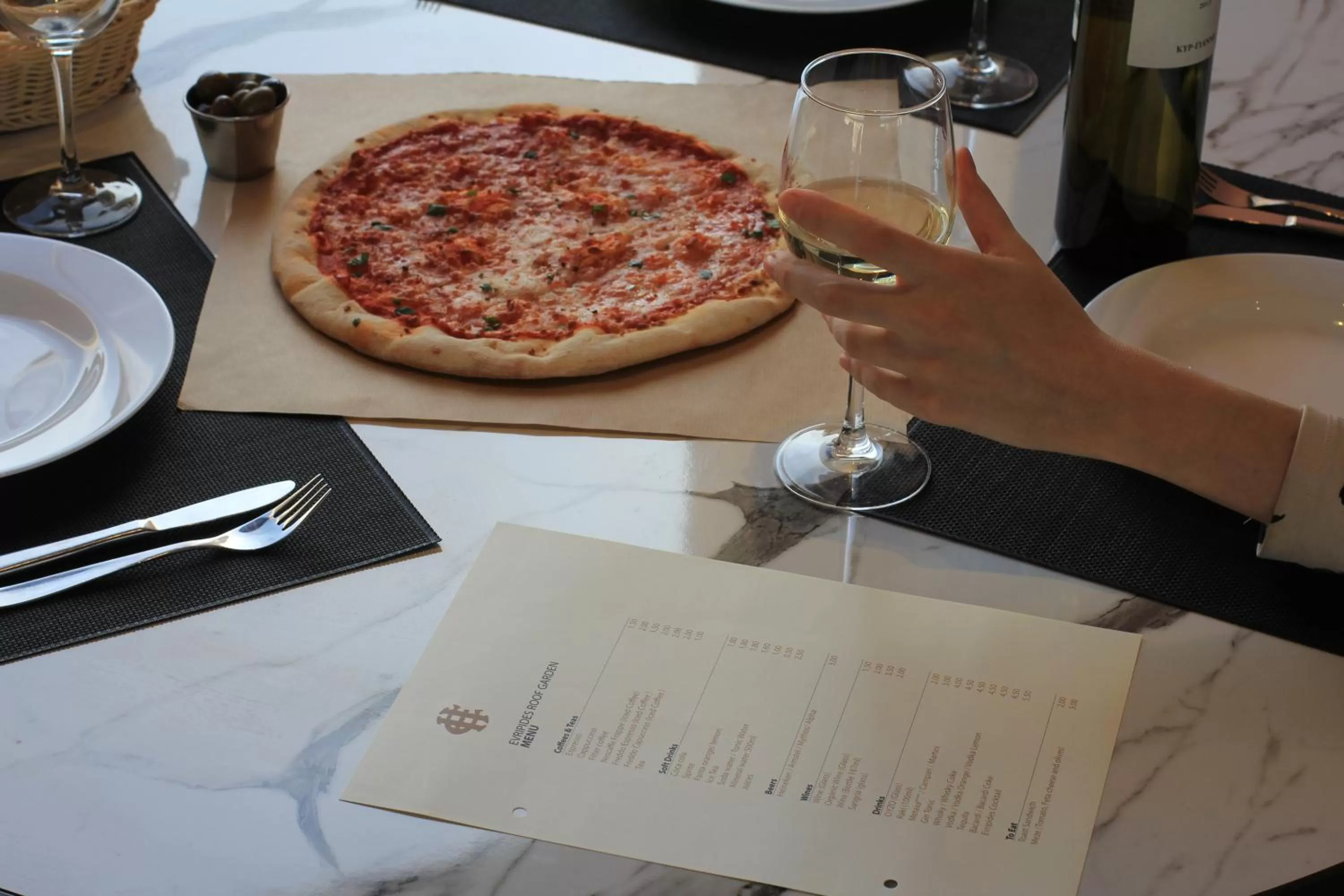 Food close-up in Evripides Hotel