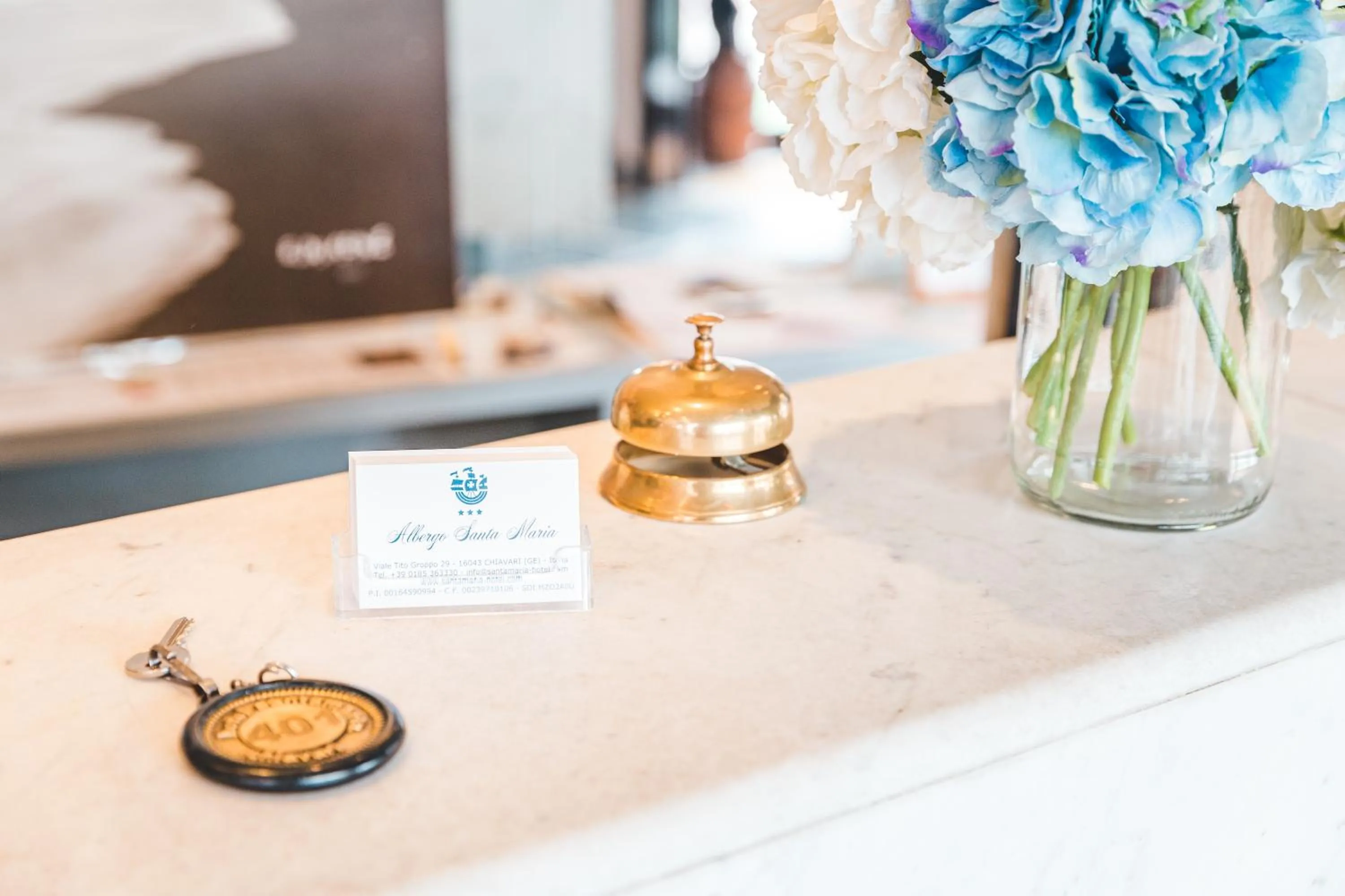 Lobby or reception in Hotel Santa Maria