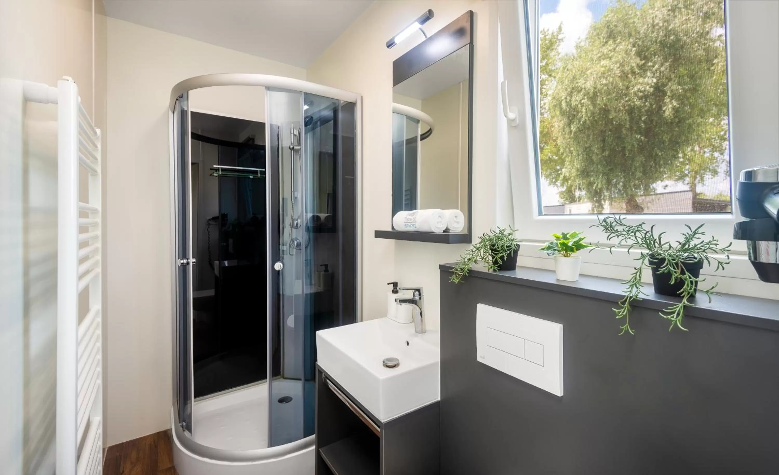 Shower in Tisza-tó Apartmanpark