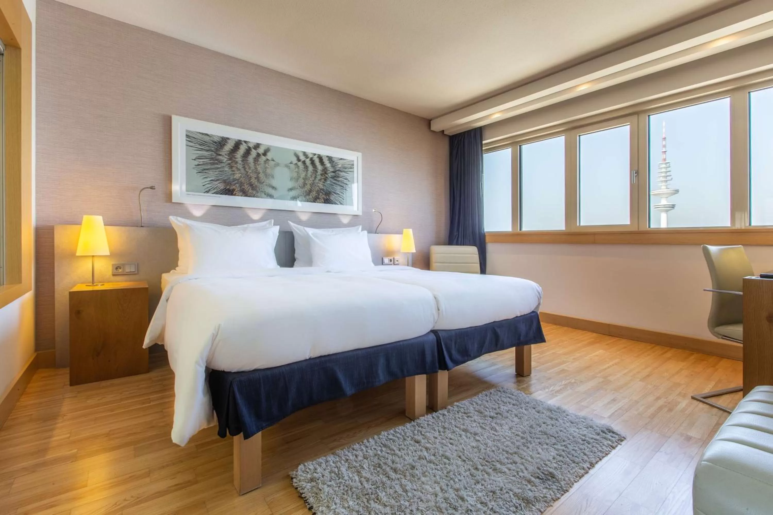 Photo of the whole room, Bed in Radisson Blu Hotel, Hamburg