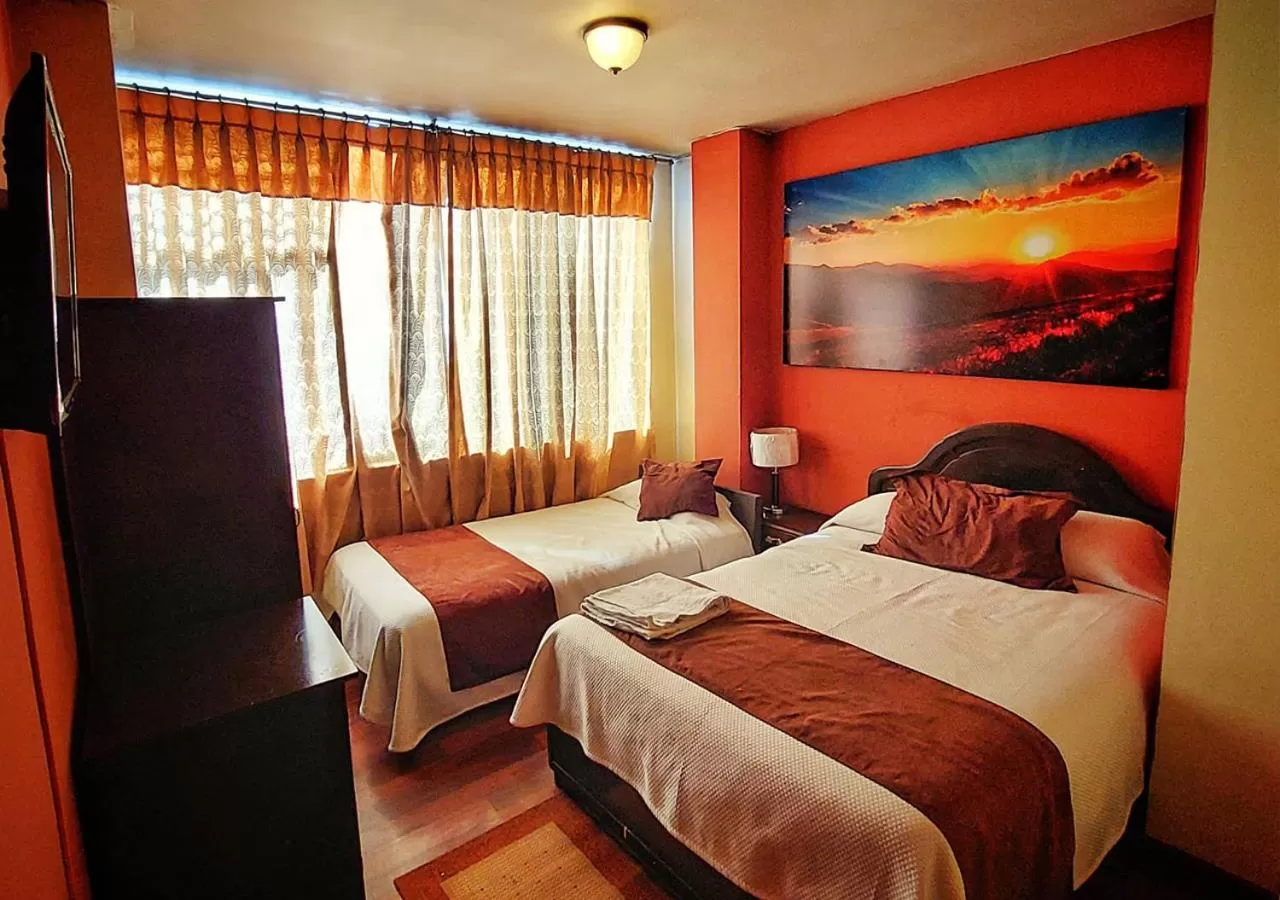 Bed in La Merced Plaza Hospedaje