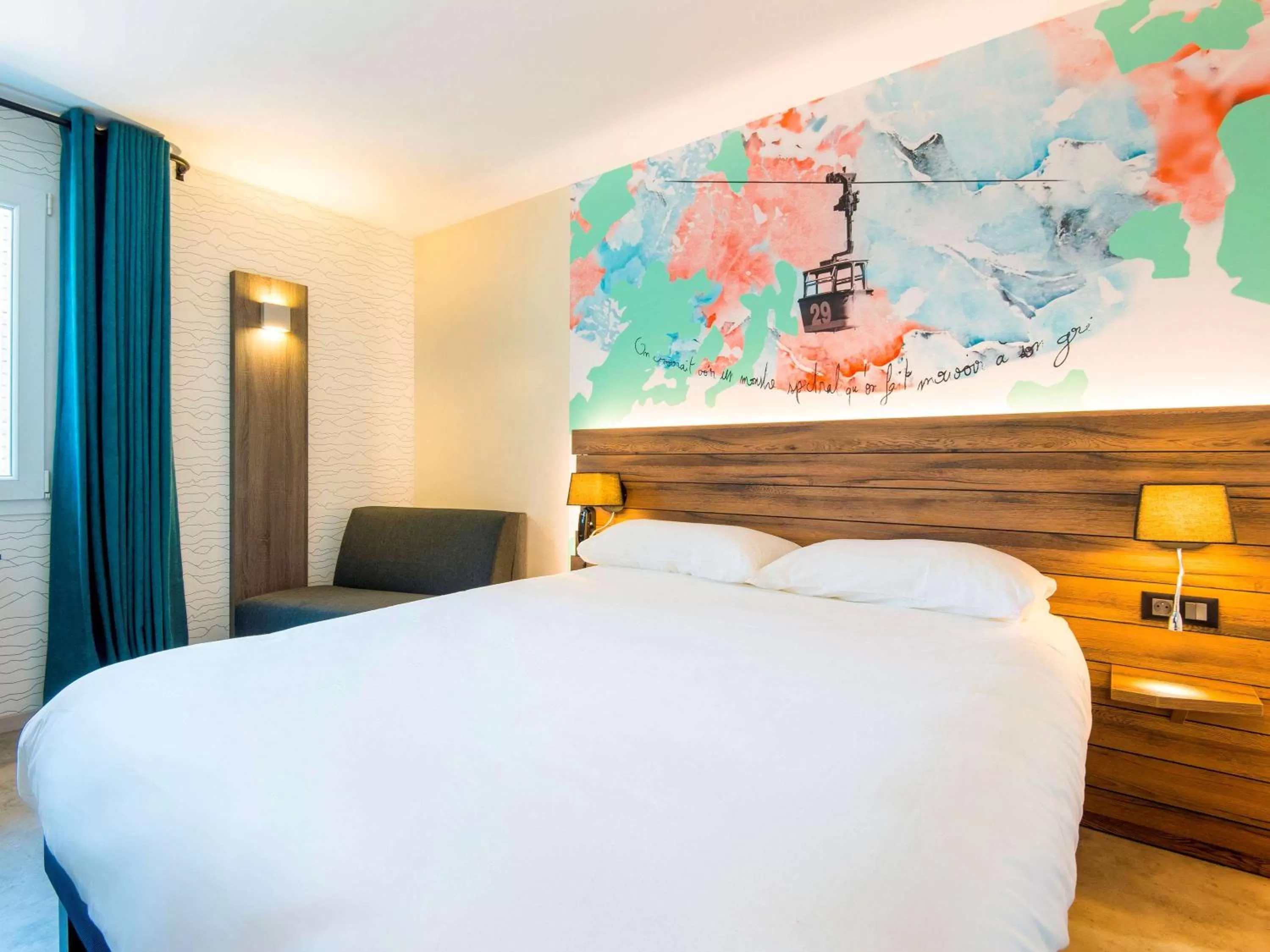 Photo of the whole room, Bed in Ibis Styles Sallanches Pays du Mont-Blanc