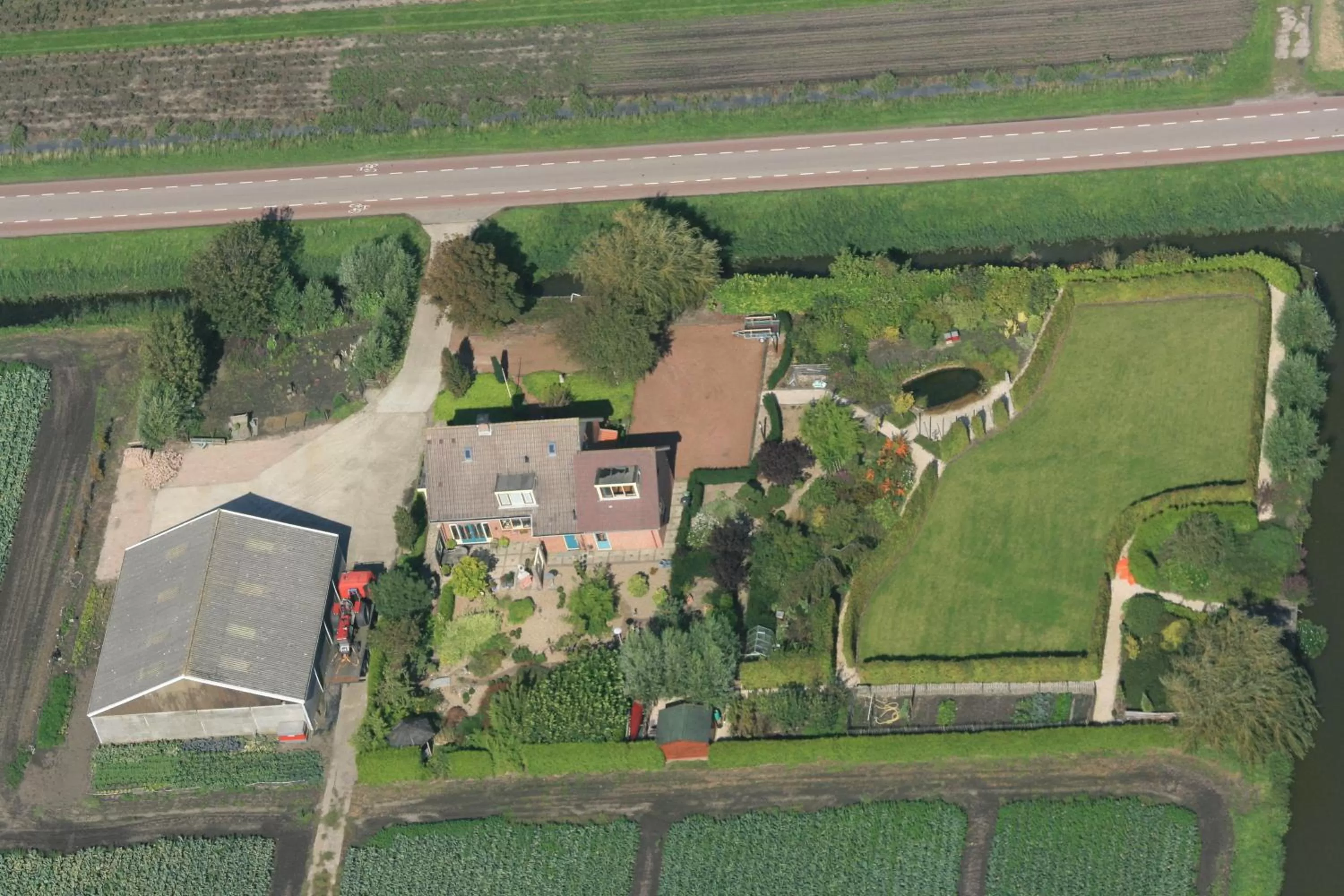 Bird's eye view in B&B “Te Warskip bij BlokVis”