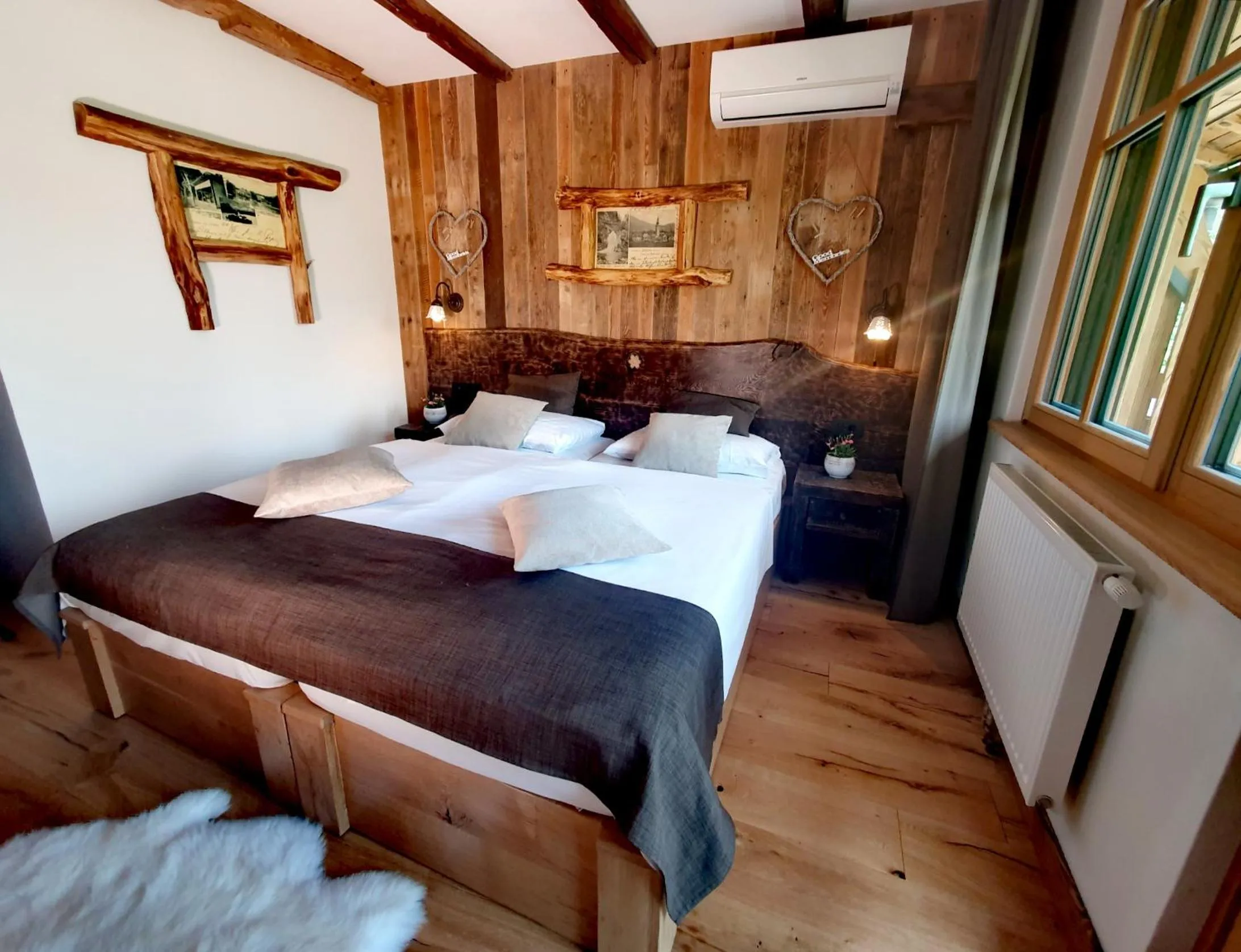View (from property/room), Bed in Ribno Alpine Hotel