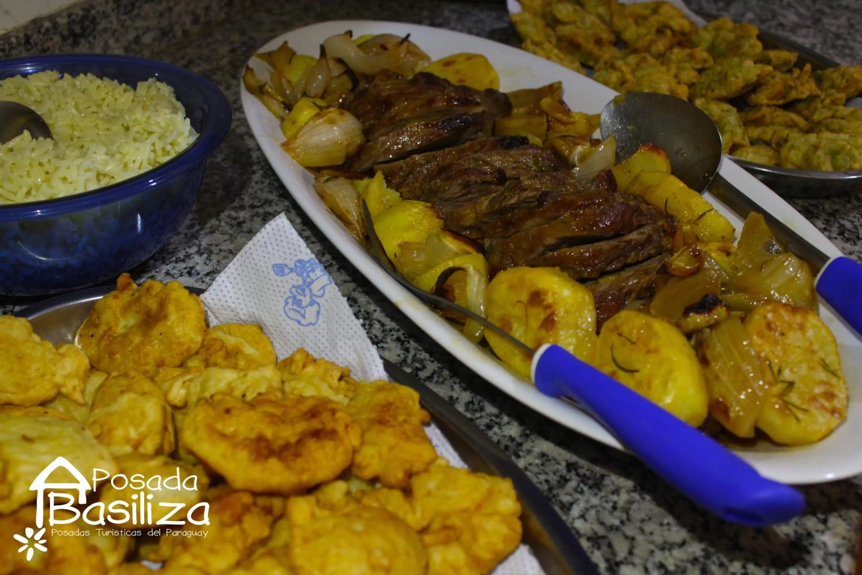 Food close-up in Posada Basiliza, Encarnación PY