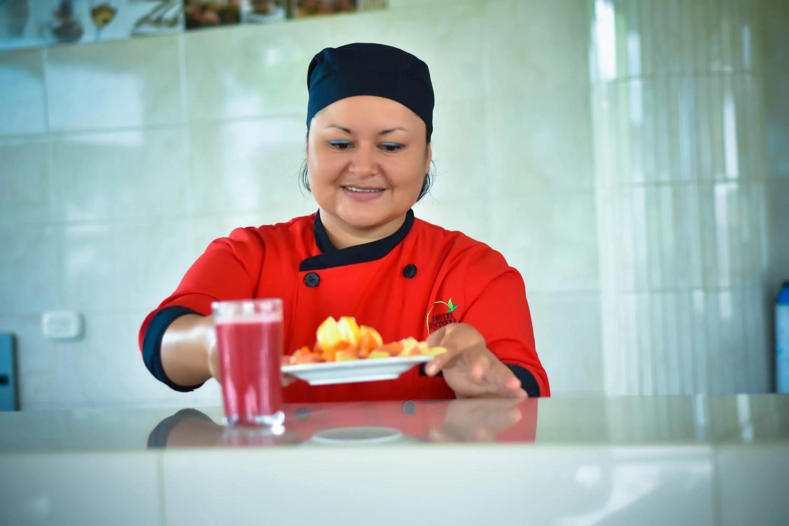 American breakfast in Hotel Montserrat Plaza