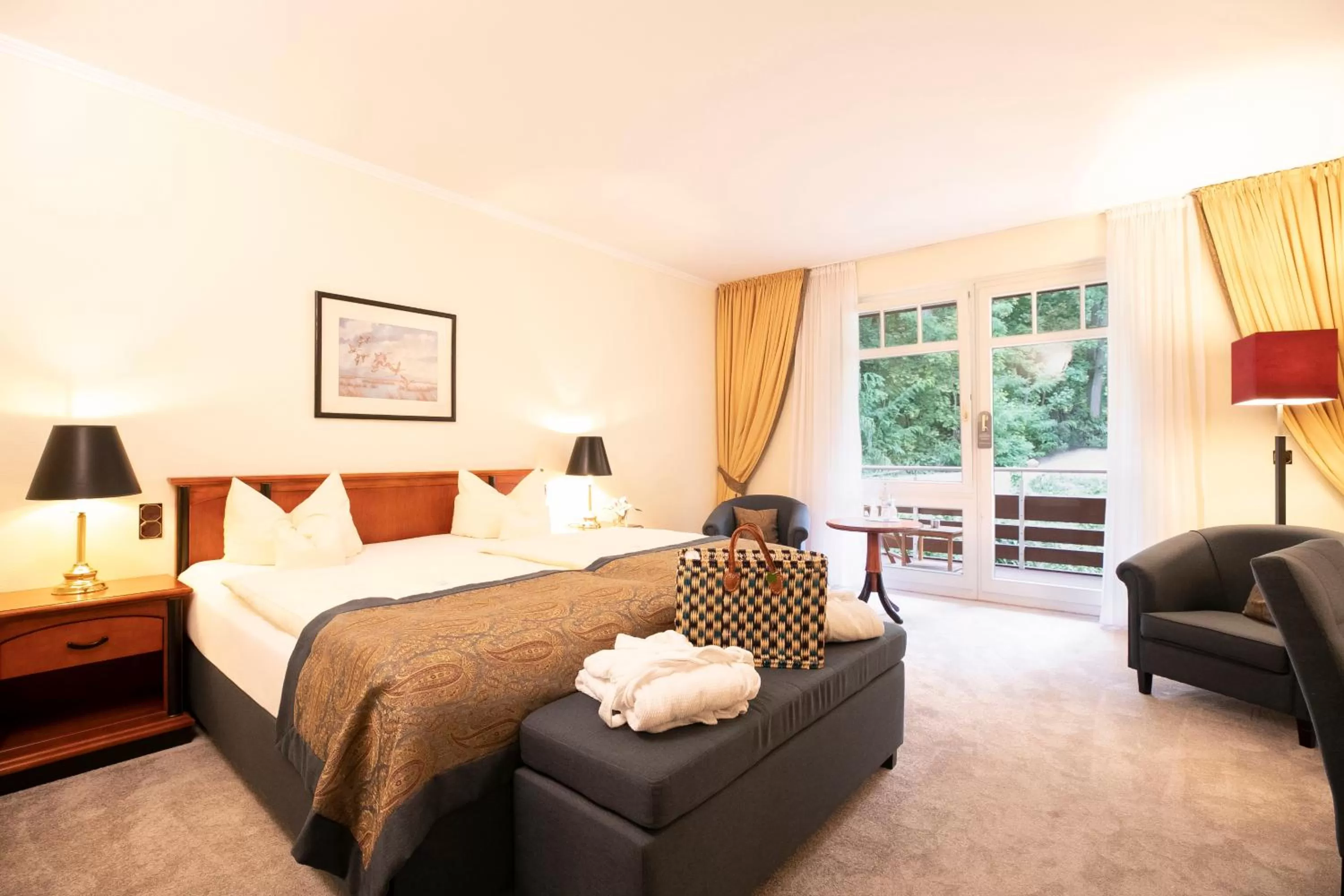 Photo of the whole room, Bed in Kurhaus am Inselsee