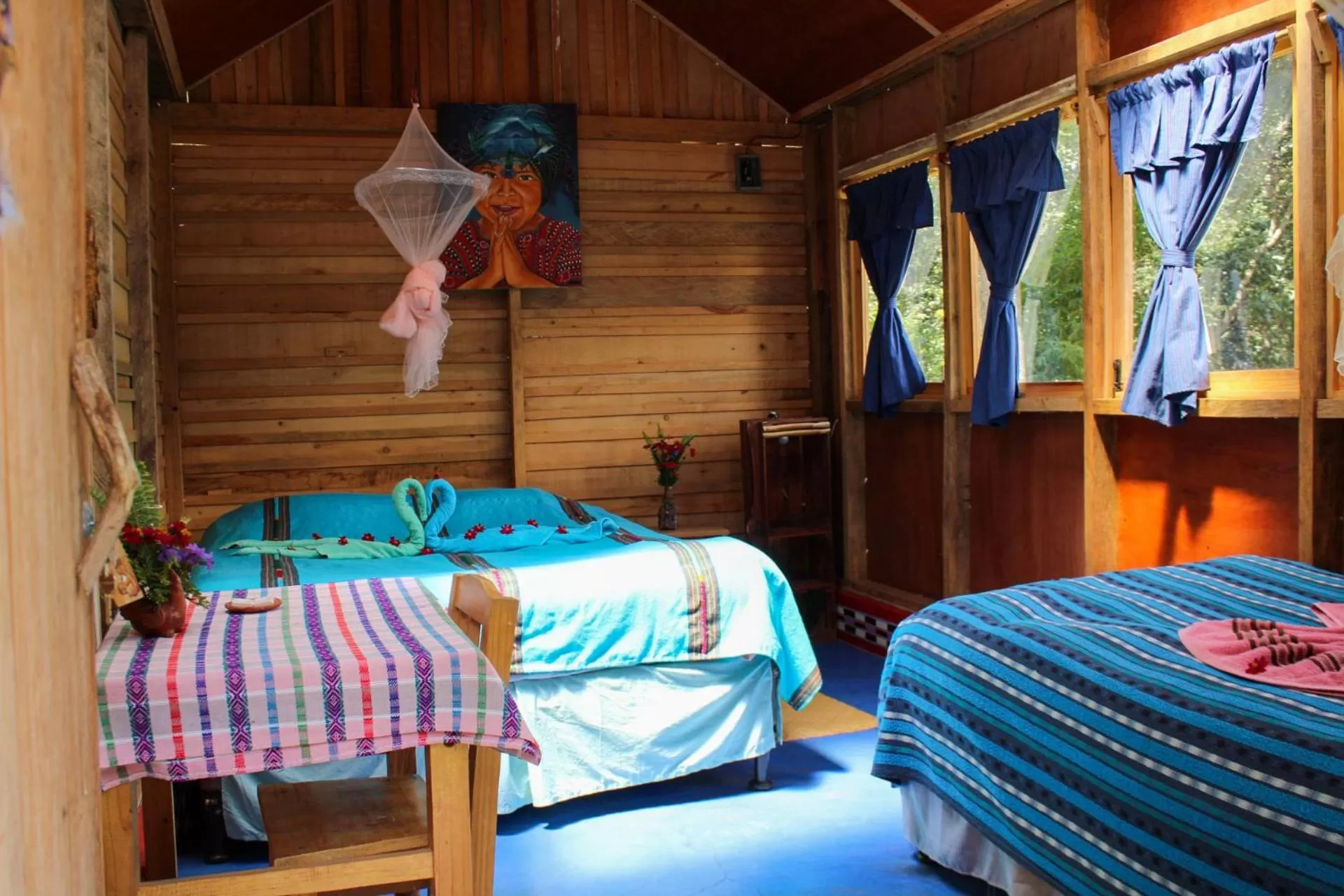 Bed in Eco-Hotel Mayachik